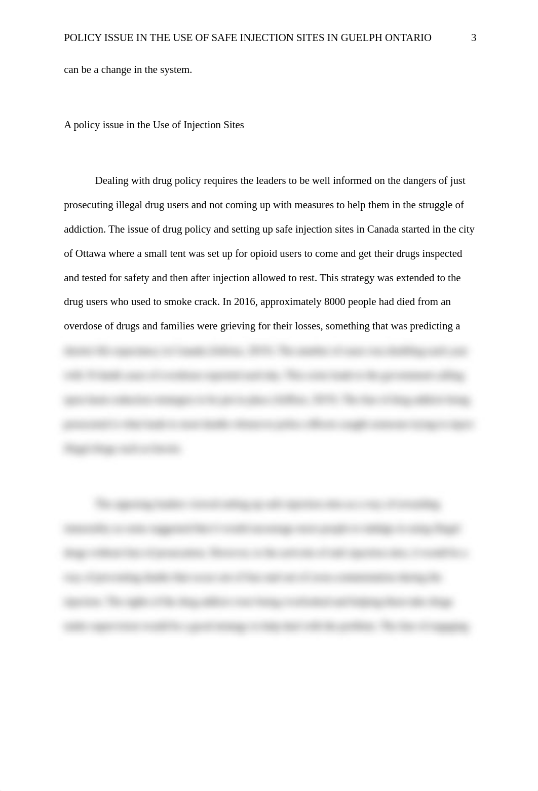 Policy Issue in the Use of Safe Injection Sites in Guelph Ontario.edited.docx_dfqojpvn558_page3