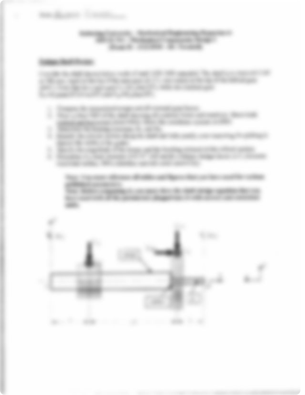 Fatigue Shaft Design Exam_dfquojicay4_page1