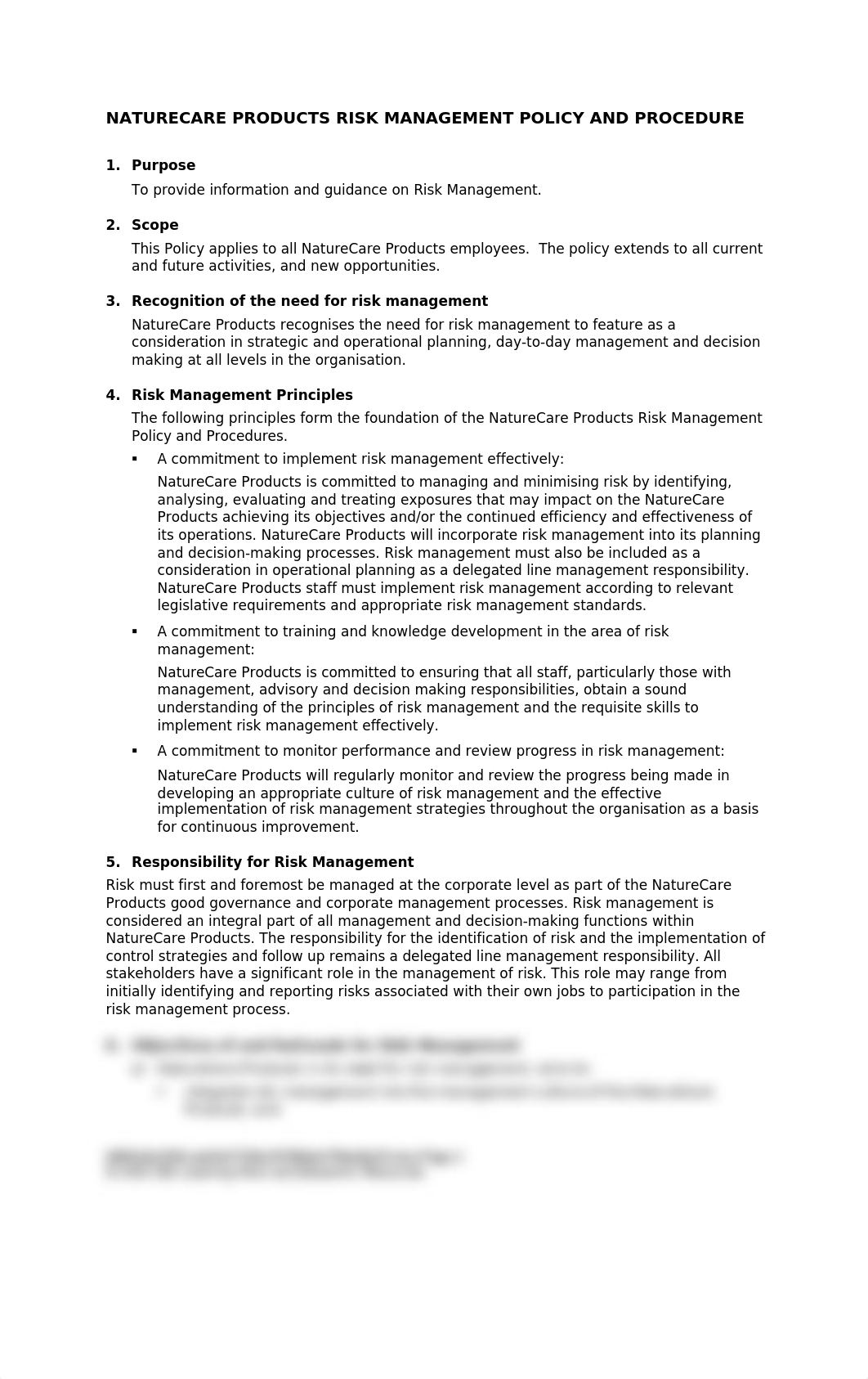 BSBRSK501 SD Risk Management Policy and Procedure123.docx_dfqv7knj293_page1