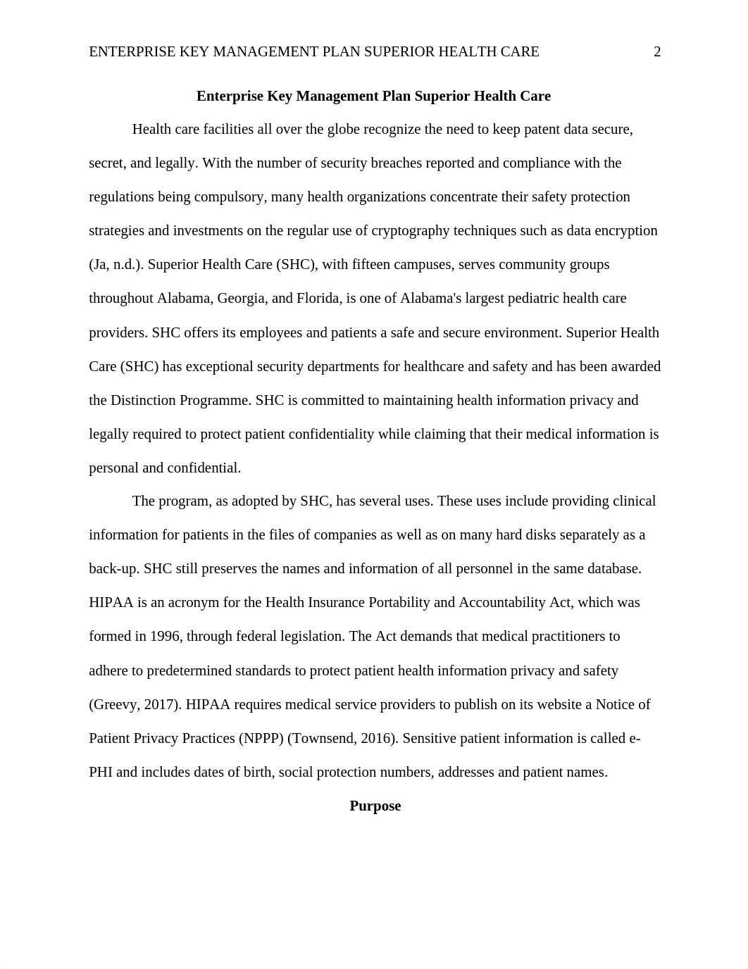 Enterprise Key Management Plan Superior Health Care.docx_dfqve3agn9b_page2