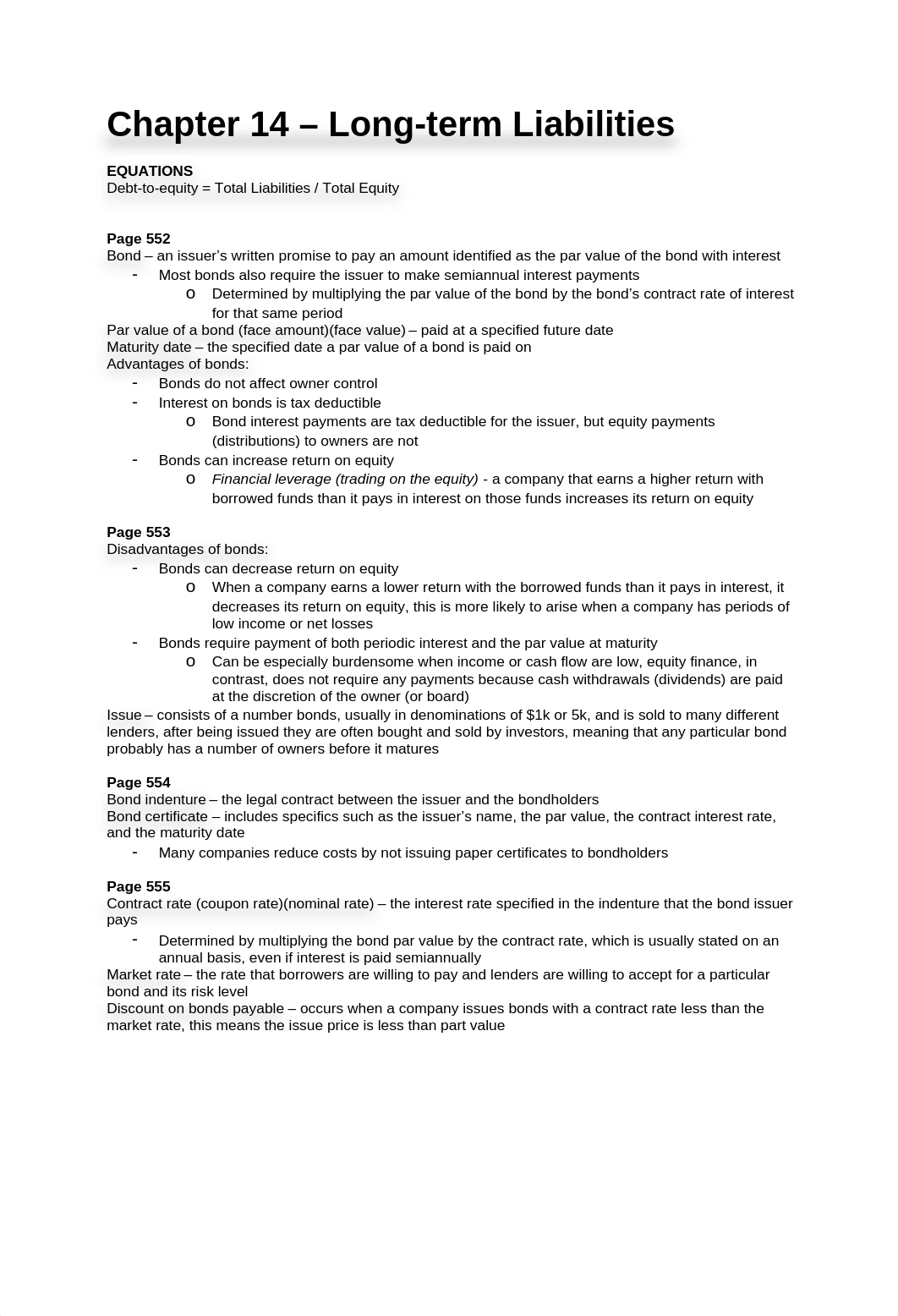 Study Guide - Chapter 14 - Long-term Liabilities_dfr3n43cmu8_page1