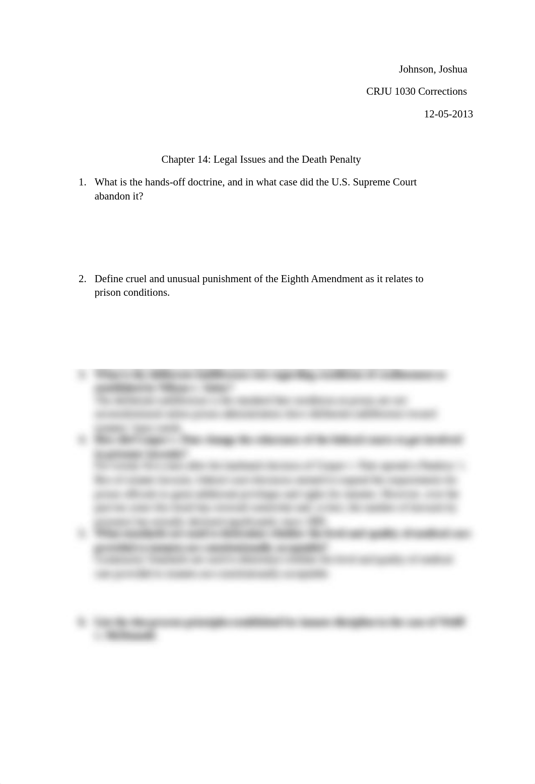 chapter 14 Legal issues and the death penalty corrections crju 1030.docx_dfr4wp9jtsm_page1