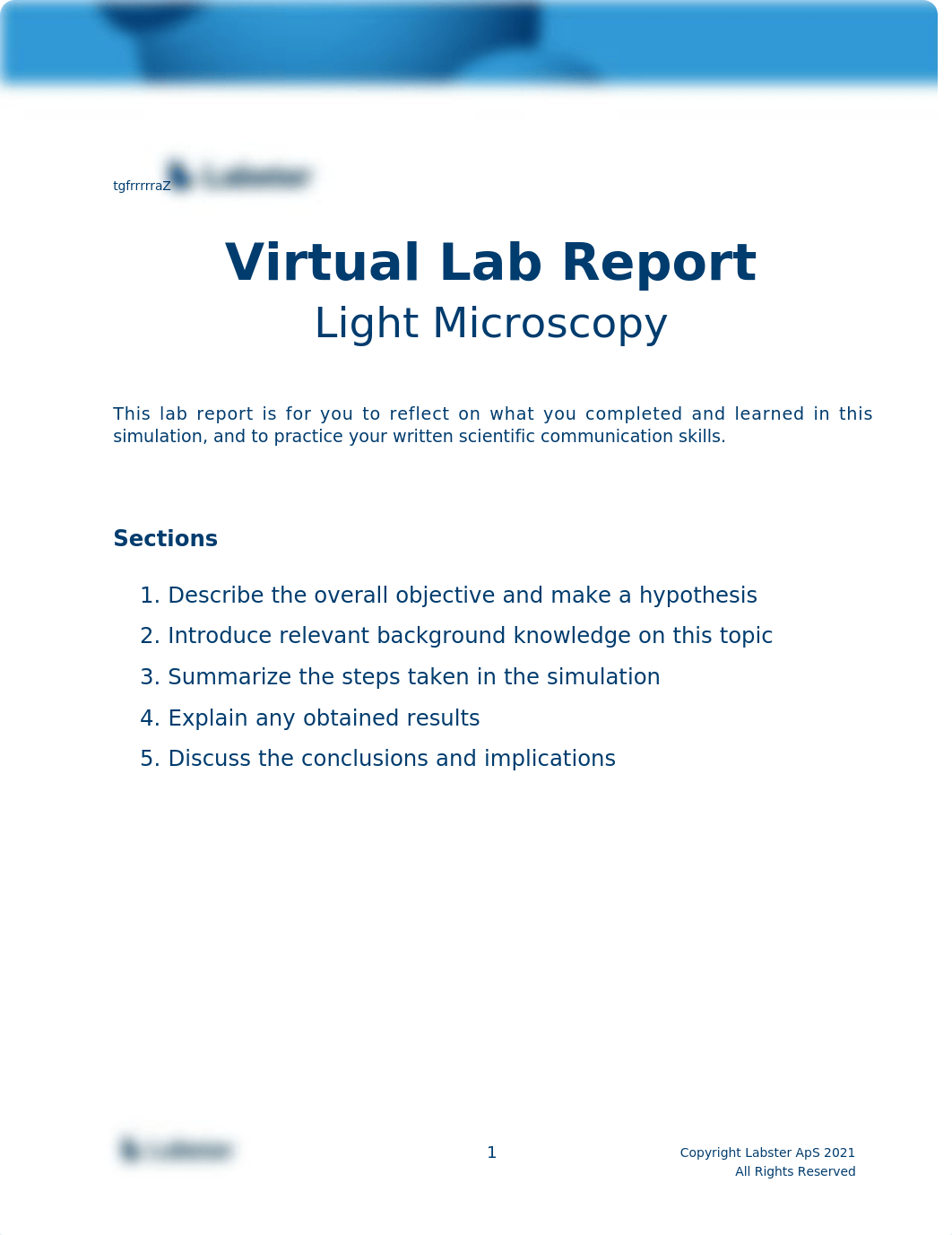 Labster Light Microscopy Lab Report - David Braswell.docx_dfrc0fm0ag3_page1