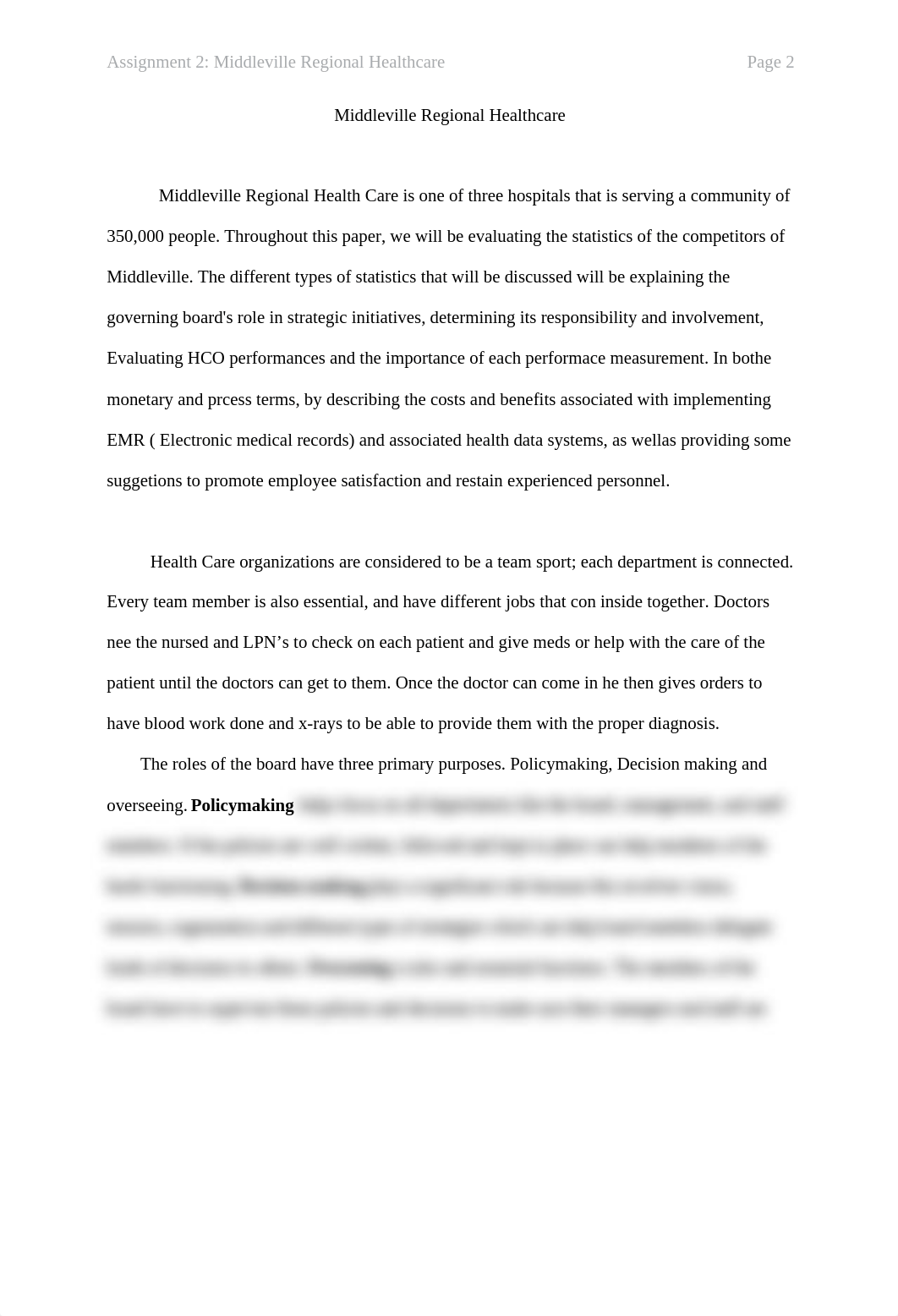 HSA 300 Assignment 2 Middleville Regional Healthcare.docx_dfrmr154wfg_page2