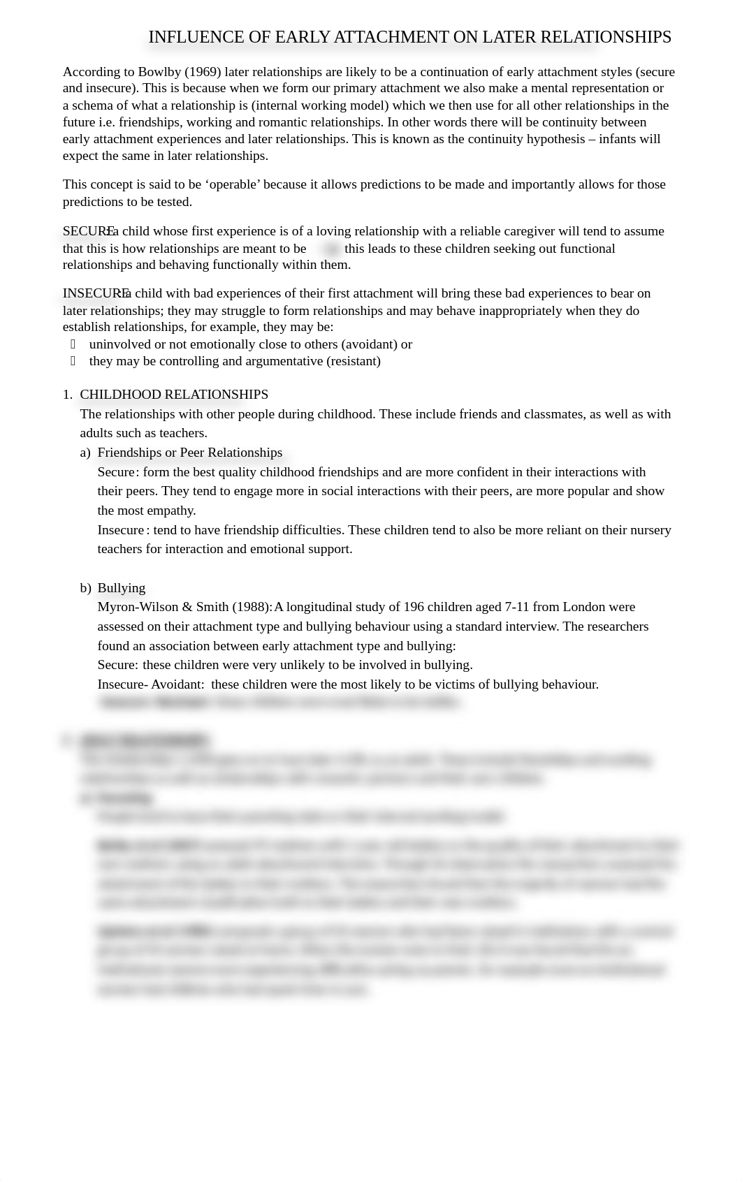 1. INFLUENCE OF EARLY ATTACHMENT OF LATER RELATIOSHIPS notes.docx_dfrnmbiqrun_page1