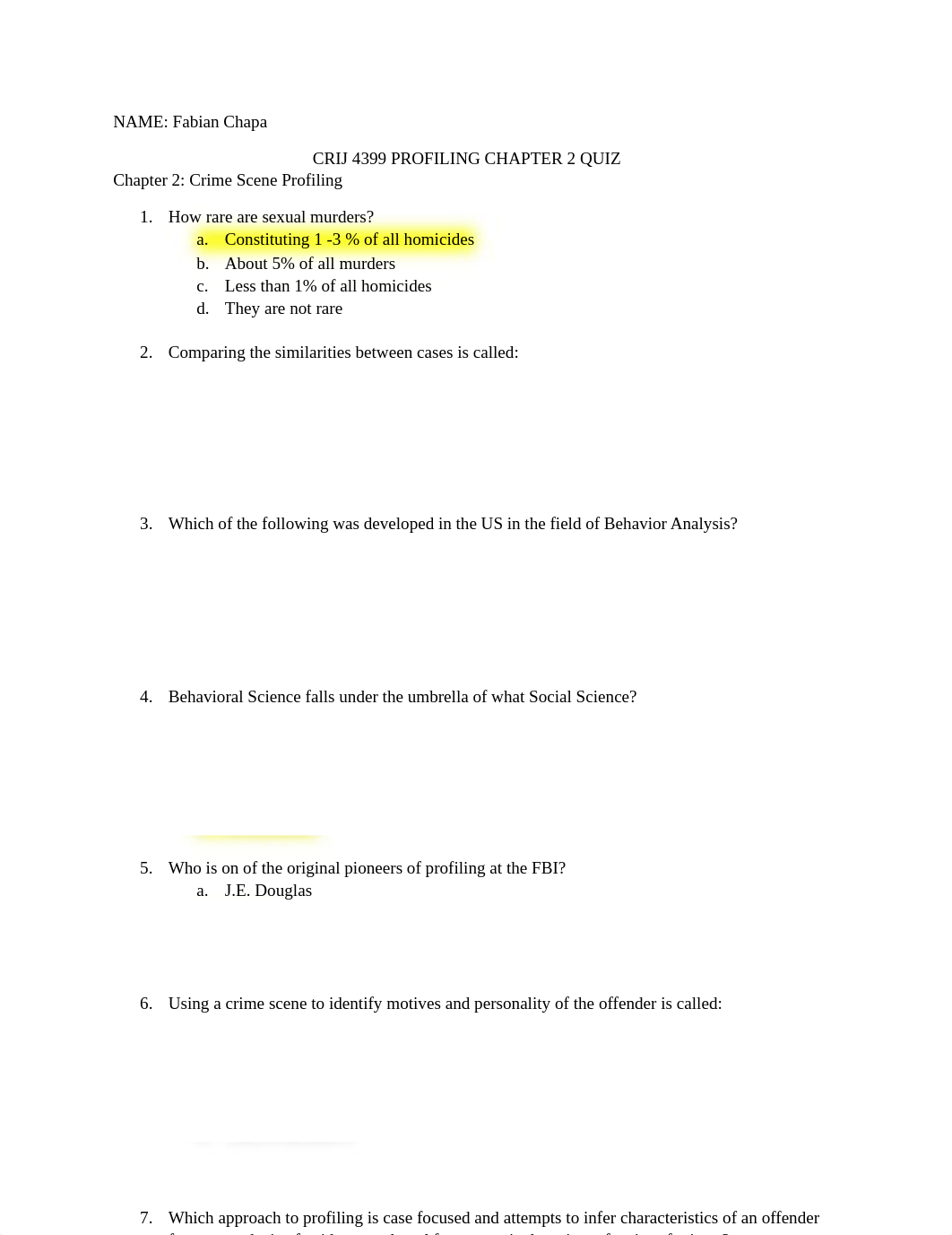 Chapa CRIJ 4399 Profiling CH 2 QUIZ Crime Scene Profilin.docx_dfrwyt5nw6u_page1