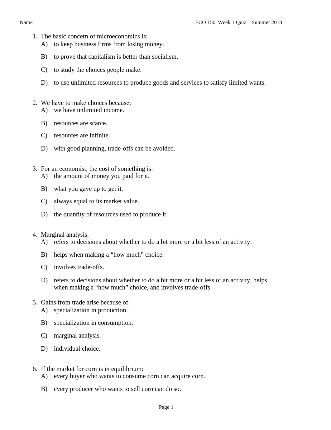 ECO 150 Week 1 Quiz - Summer 20181.docx_dfs46te8dq5_page1