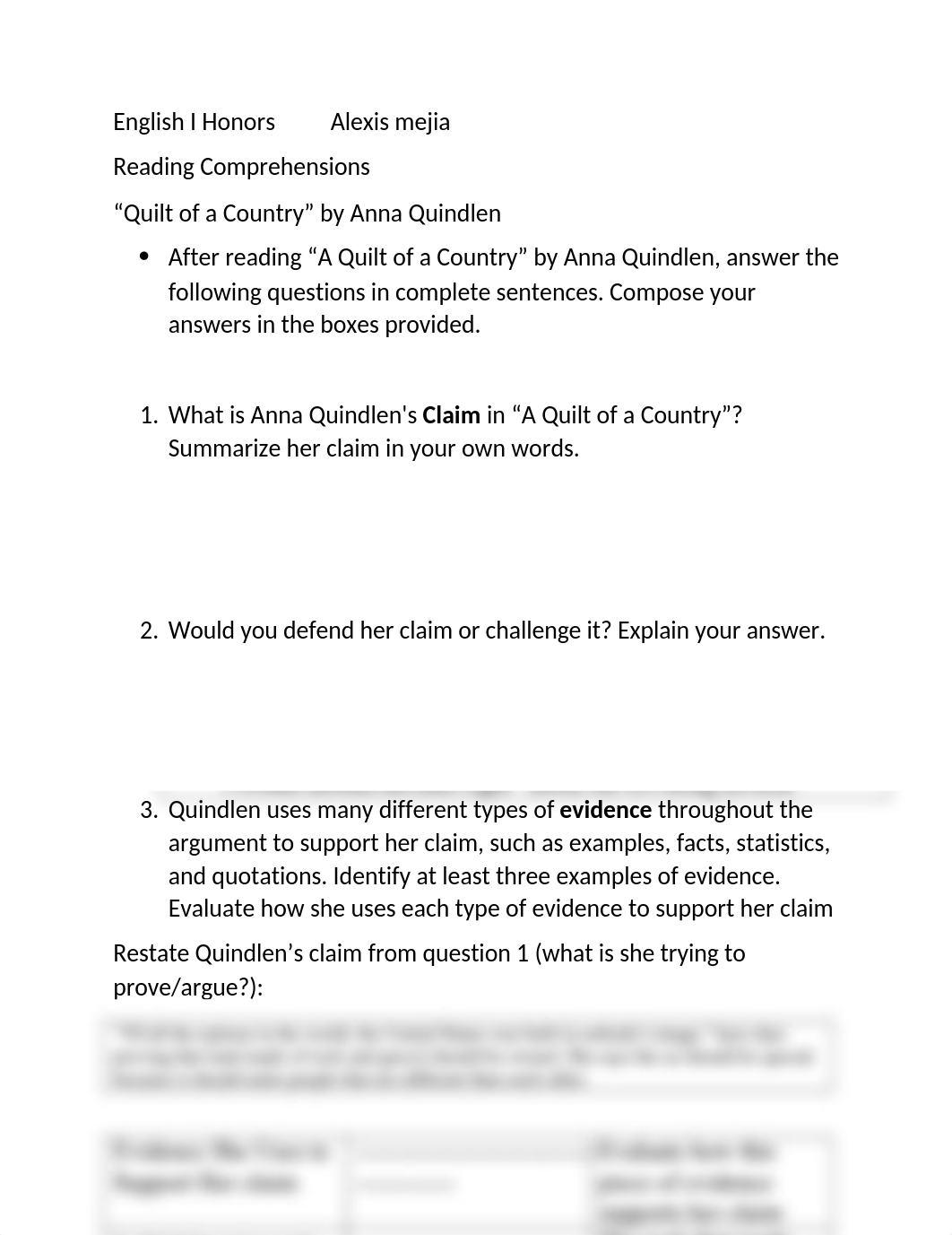 A Quilt of a Country-Comprehension Questions.docx_dfs7nhzfxgd_page1