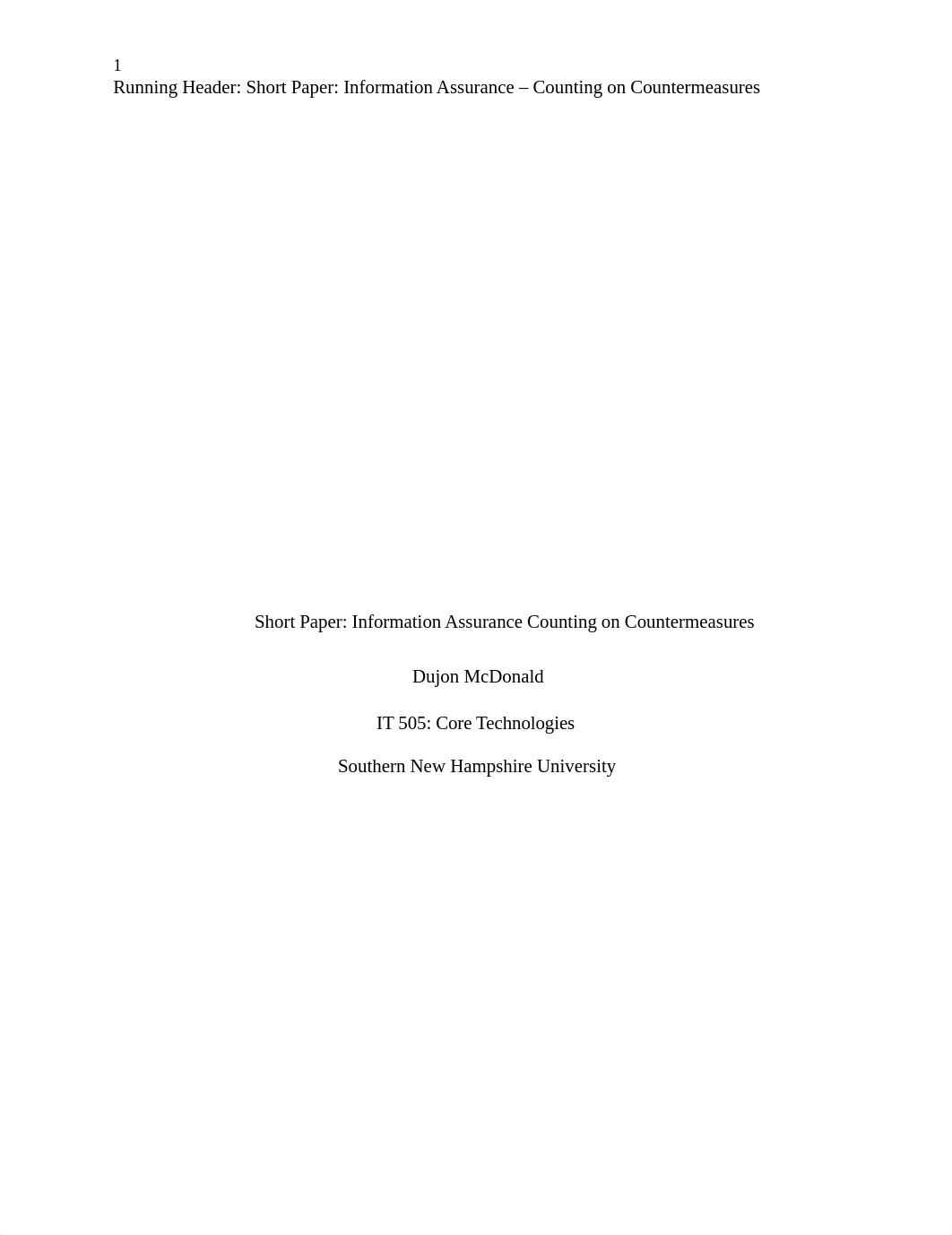 Short Paper- Information Assurance Counting on Countermeasures.docx_dfse29g55dx_page1