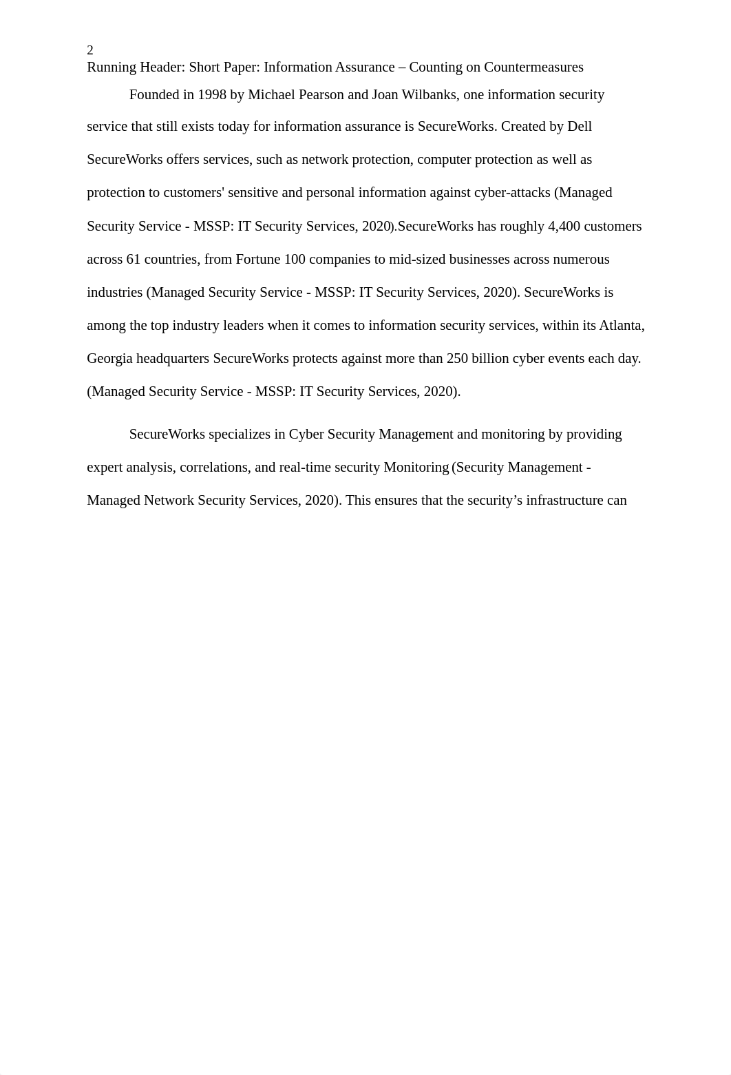 Short Paper- Information Assurance Counting on Countermeasures.docx_dfse29g55dx_page2