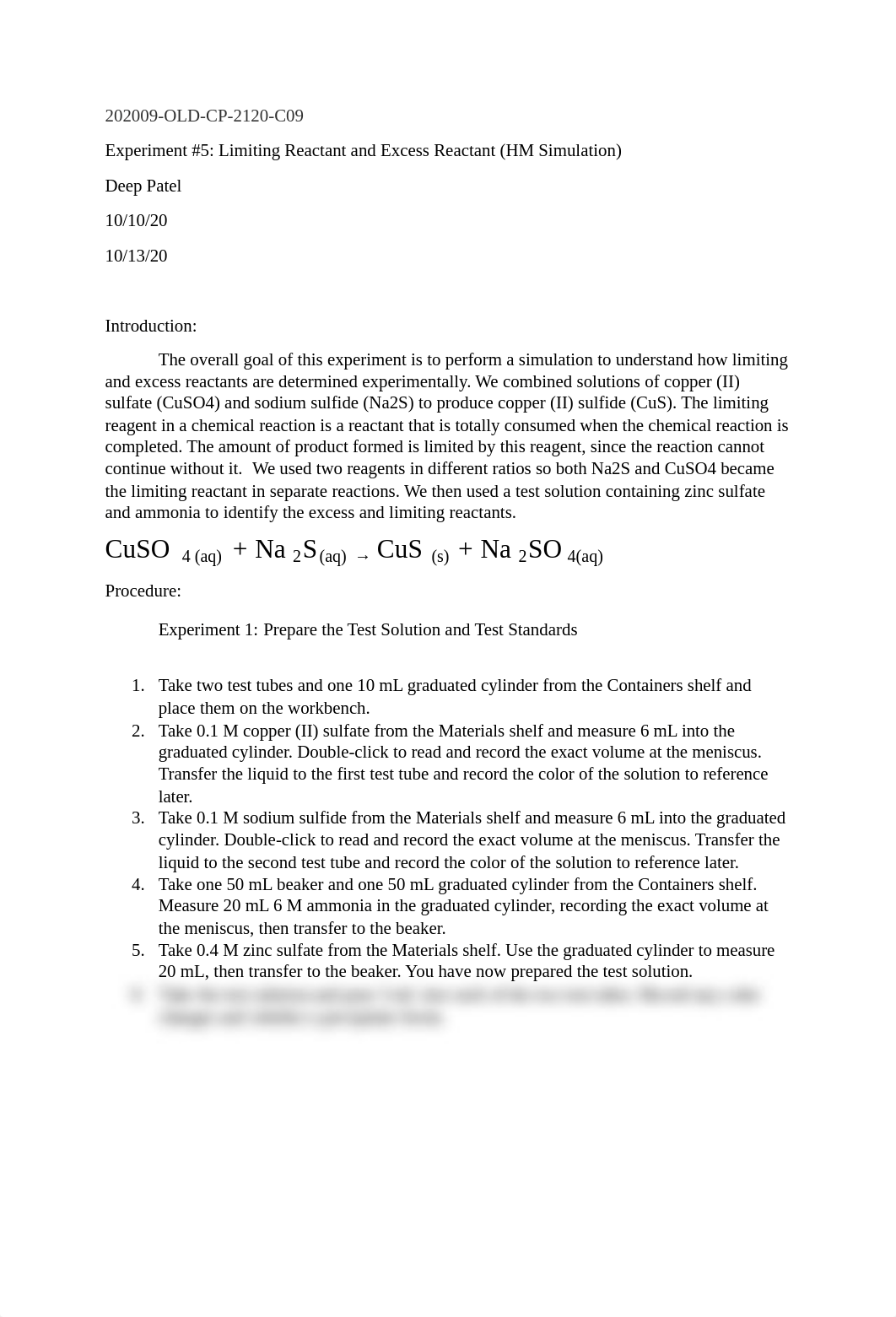 Chem Experiment 5- Deep Patel (1).pdf_dfslkbqhvgp_page1