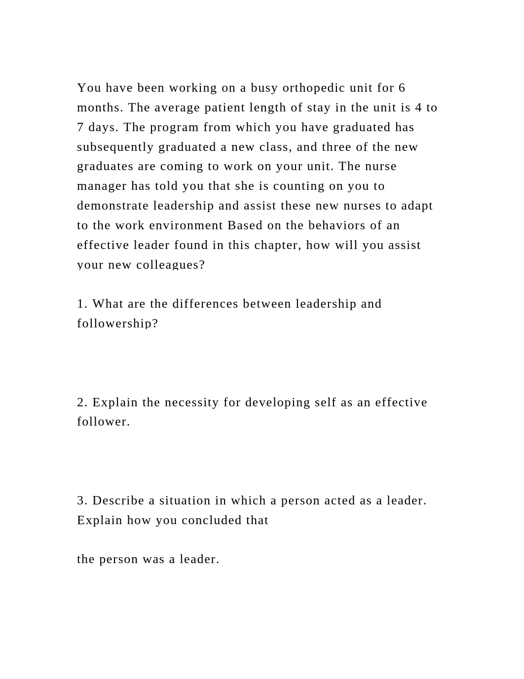 You have been working on a busy orthopedic unit for 6 months. The av.docx_dfsu0utcpzq_page2