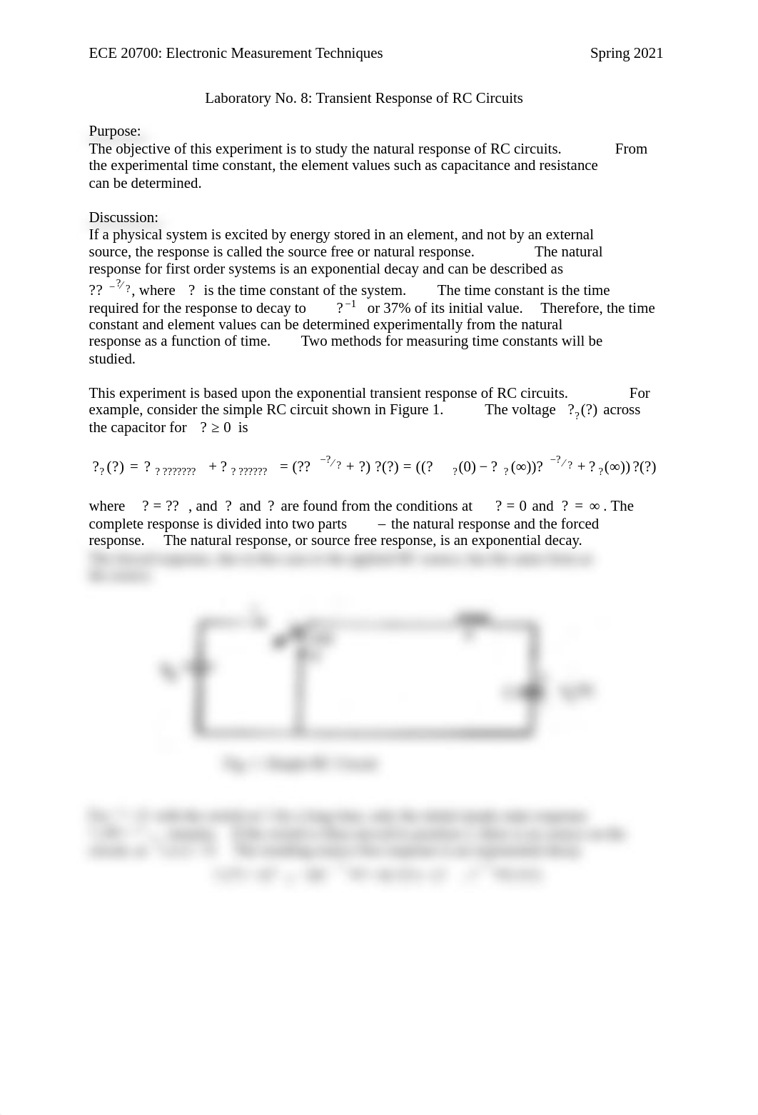 Experiment 8 Transient Response of RC Circuits.pdf_dft01wyzjx9_page1