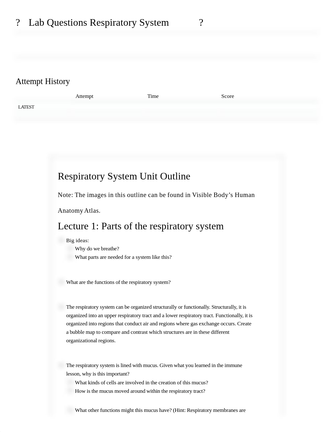 ?Lab Questions Respiratory System ? 20004 - BIOL 4 (Human Anatomy).pdf_dftoex8hqew_page1