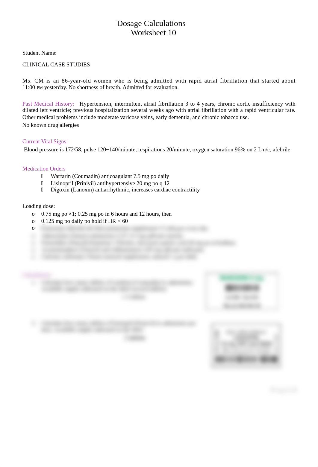 Jan 2021 Dosage Calculations Worksheet 10 (2) done (1).docx_dfu5h2s0q7u_page1