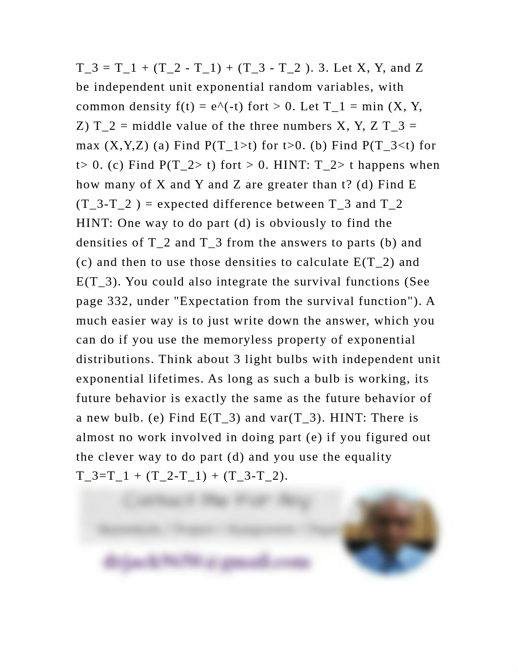 3. Let X, Y, and Z be independent unit exponential random variables,.docx_dfu7u6fffu4_page3