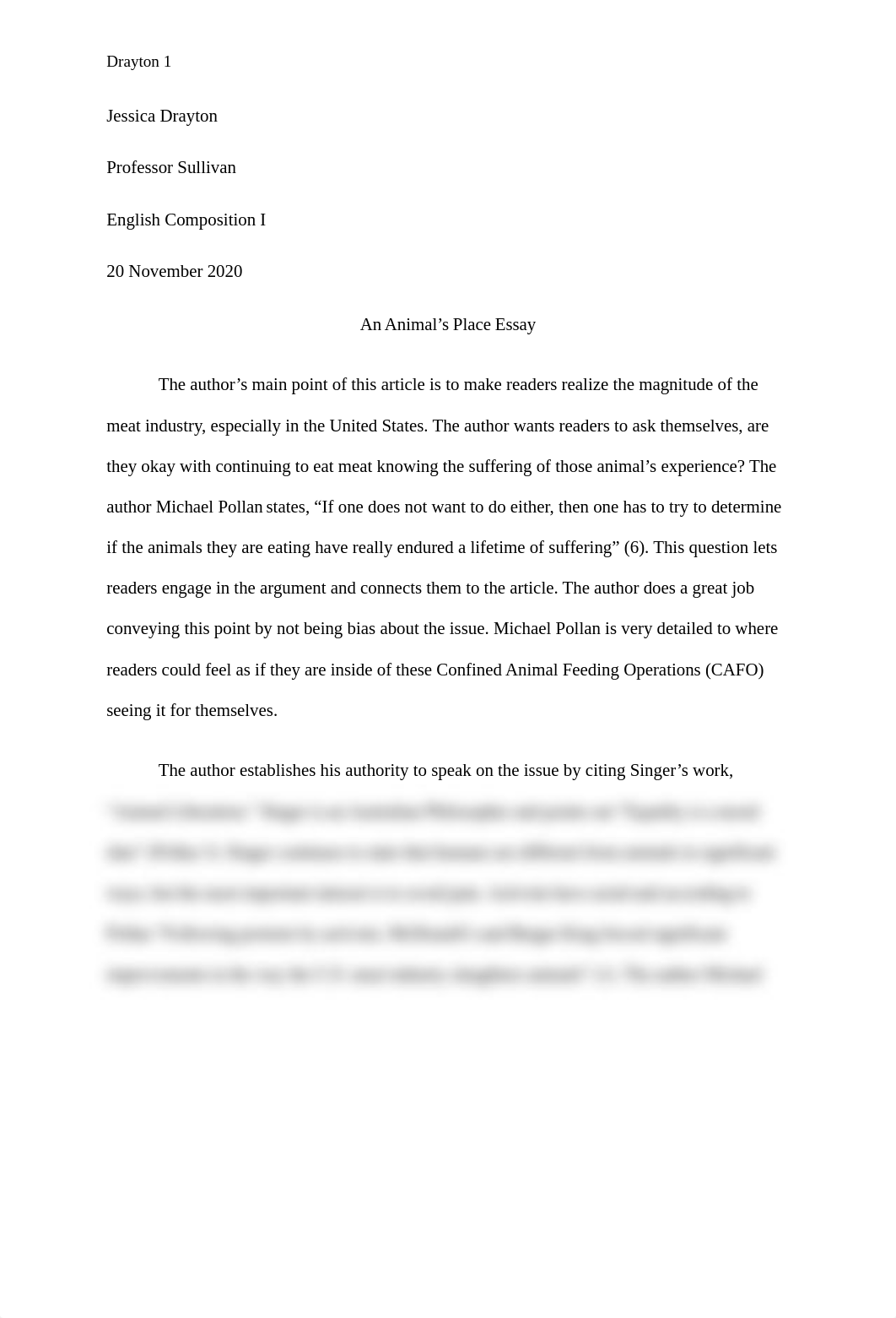 An Animal's Place Essay 2020-Drayton.docx_dfu8bza0iym_page1