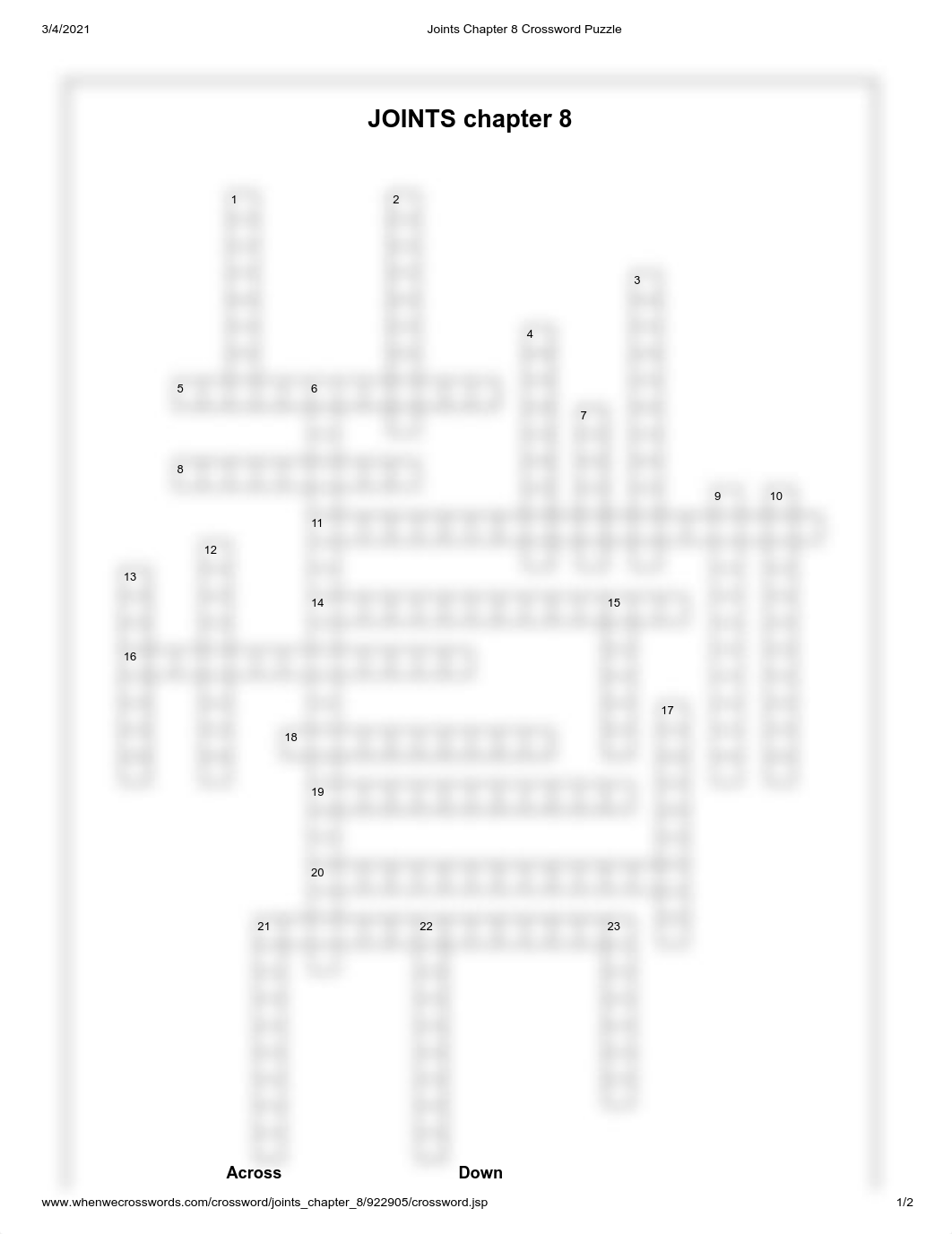 Joints Chapter 8 Crossword Puzzle.pdf_dfue8eqiajz_page1