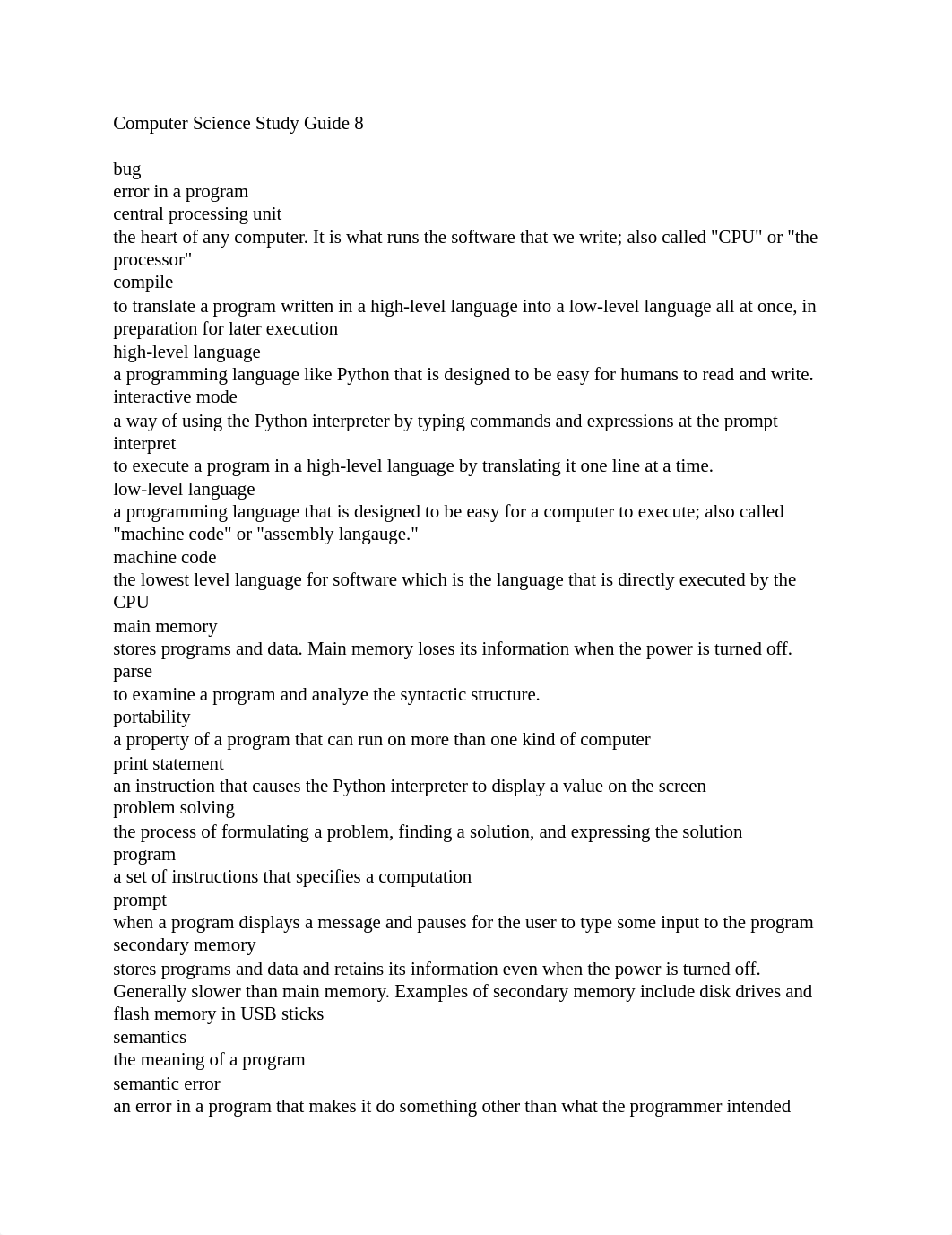 Computer Science Study Guide 8.docx_dfvbqutj617_page1