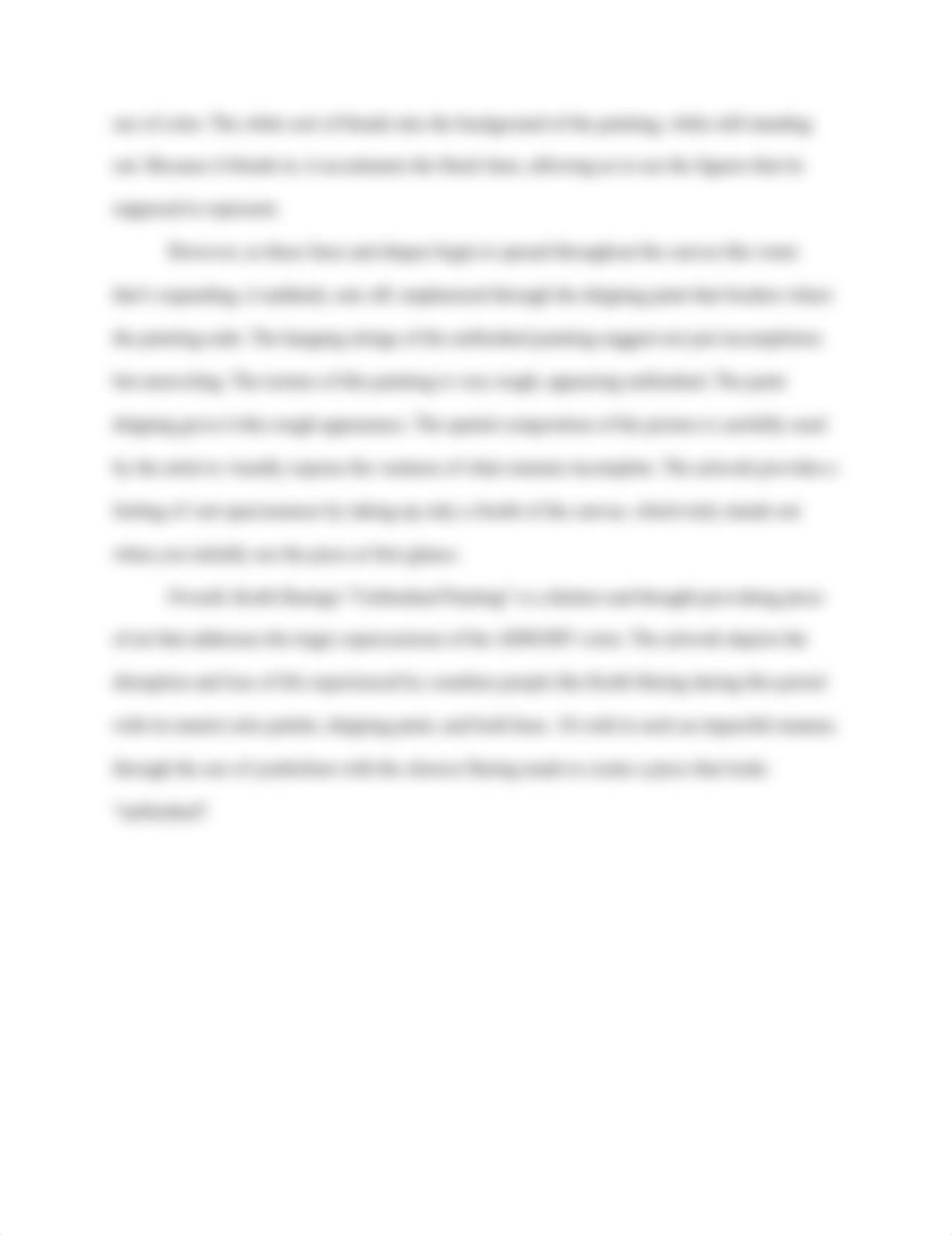 Visual Description and Analysis of Keith Haring's "Unfinished Painting".docx_dfvcutpkjmw_page2