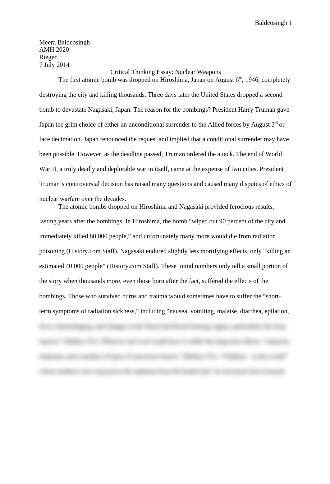 Critical Thinking Essay_Nuclear Weapons_Meera Baldeosingh.docx_dfvduq22ft8_page1