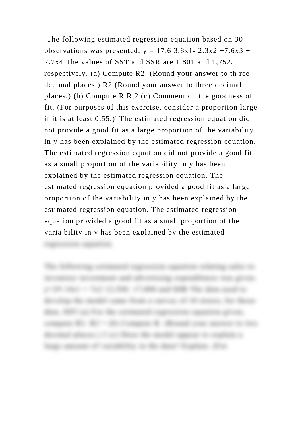 The following estimated regression equation based on 30 observations .docx_dfvhj6uojel_page2