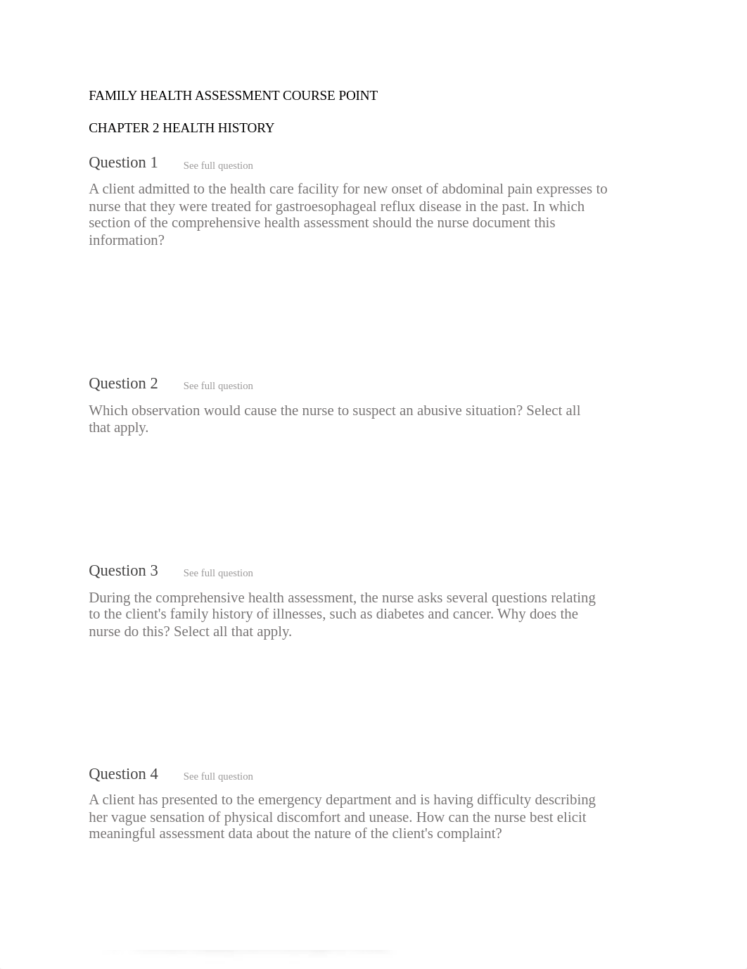 Family Health chapter 2 questions course point .docx_dfvt2l4faxg_page1