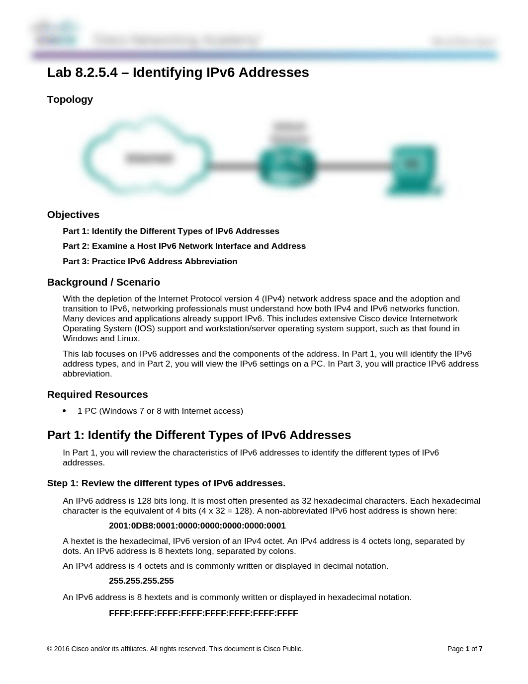 8.2.5.4 Lab - Identifying IPv6 Addresses_dfwf600euq1_page1