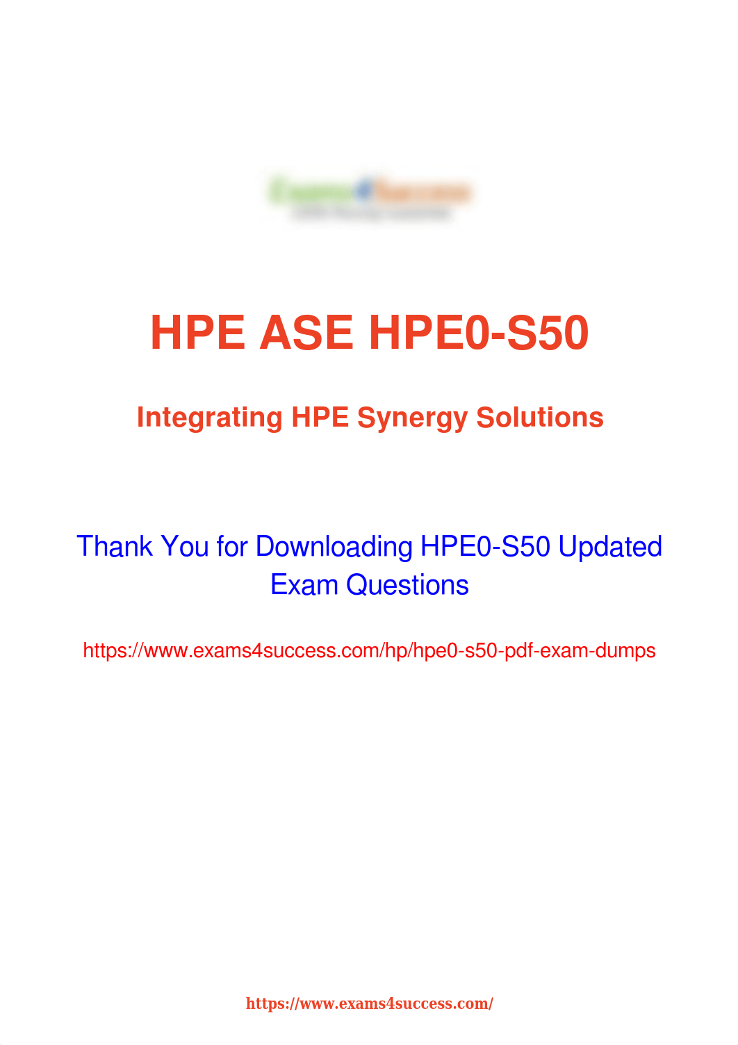 HP HPE0-S50 Test Preparation Material - Pass with Guarantee.pdf_dfwqs82ugso_page1