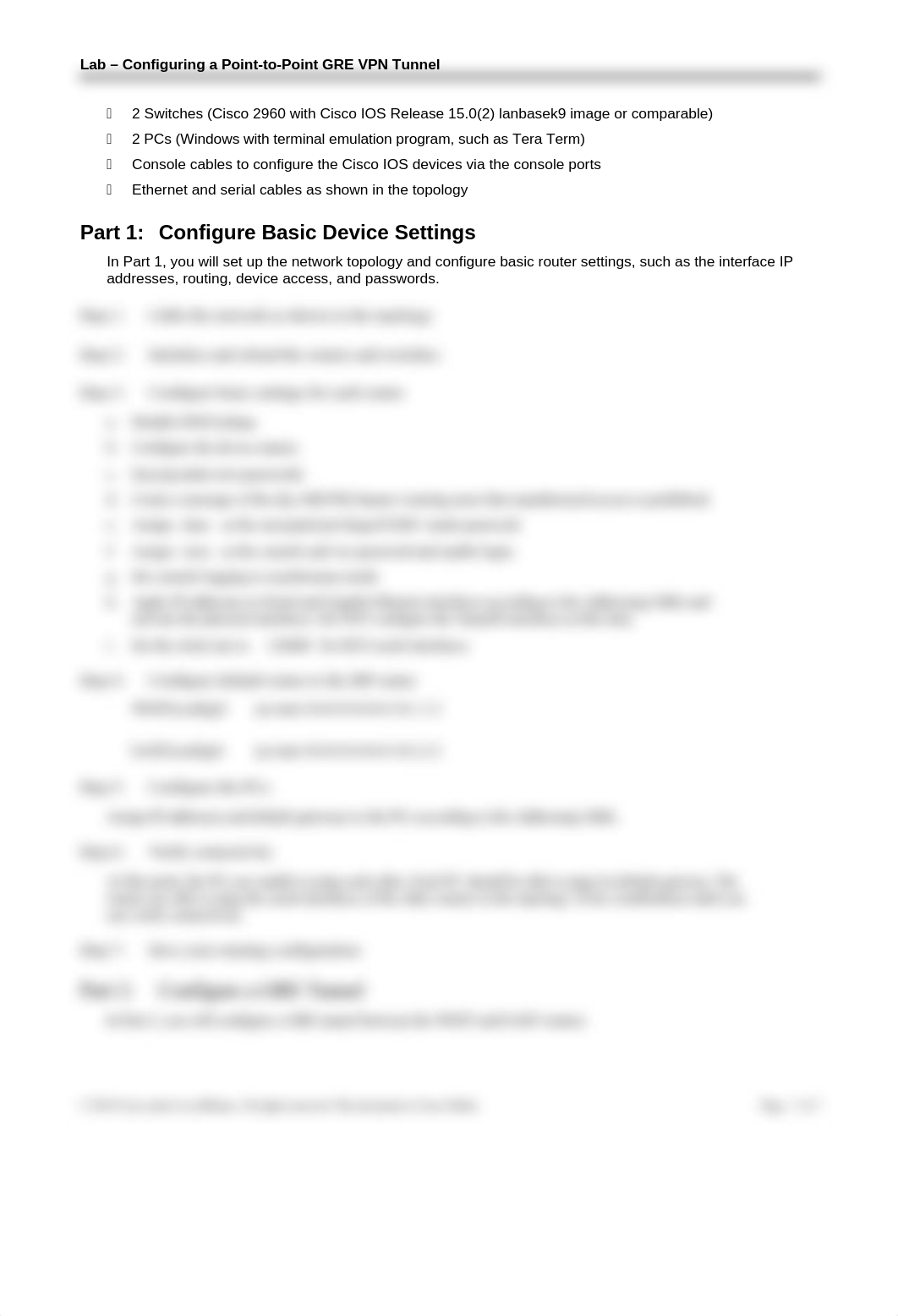3.4.2.6 Lab - Configuring a Point-to-Point GRE VPN Tunnel_numbered.docx_dfwrohz2lk1_page3