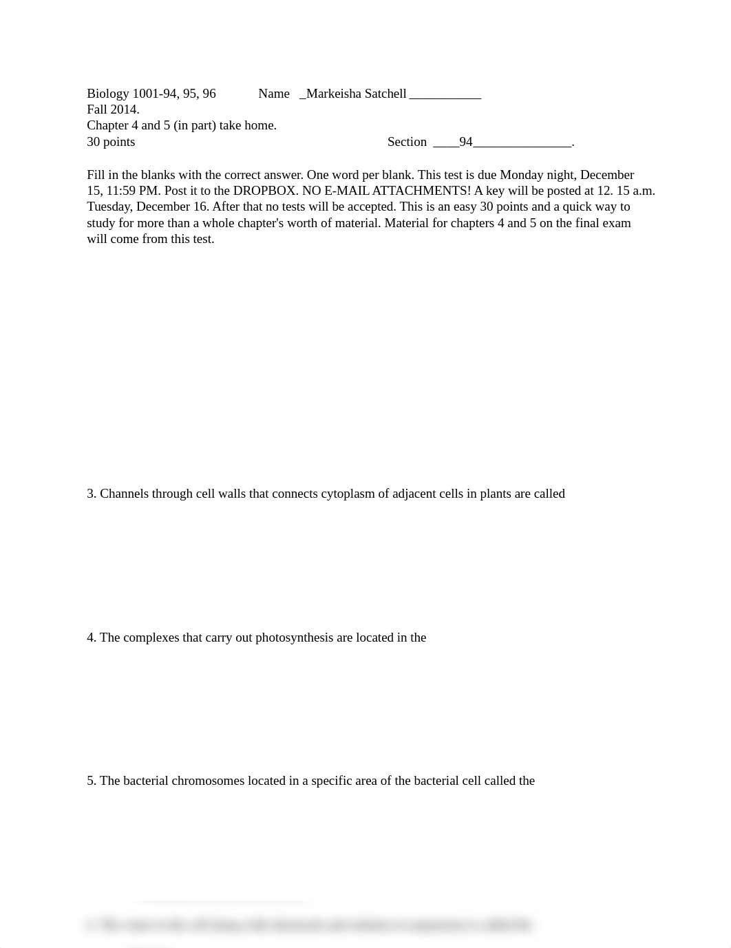 Biology Quiz Chapter 4 and 5_dfxvjbyhij4_page1