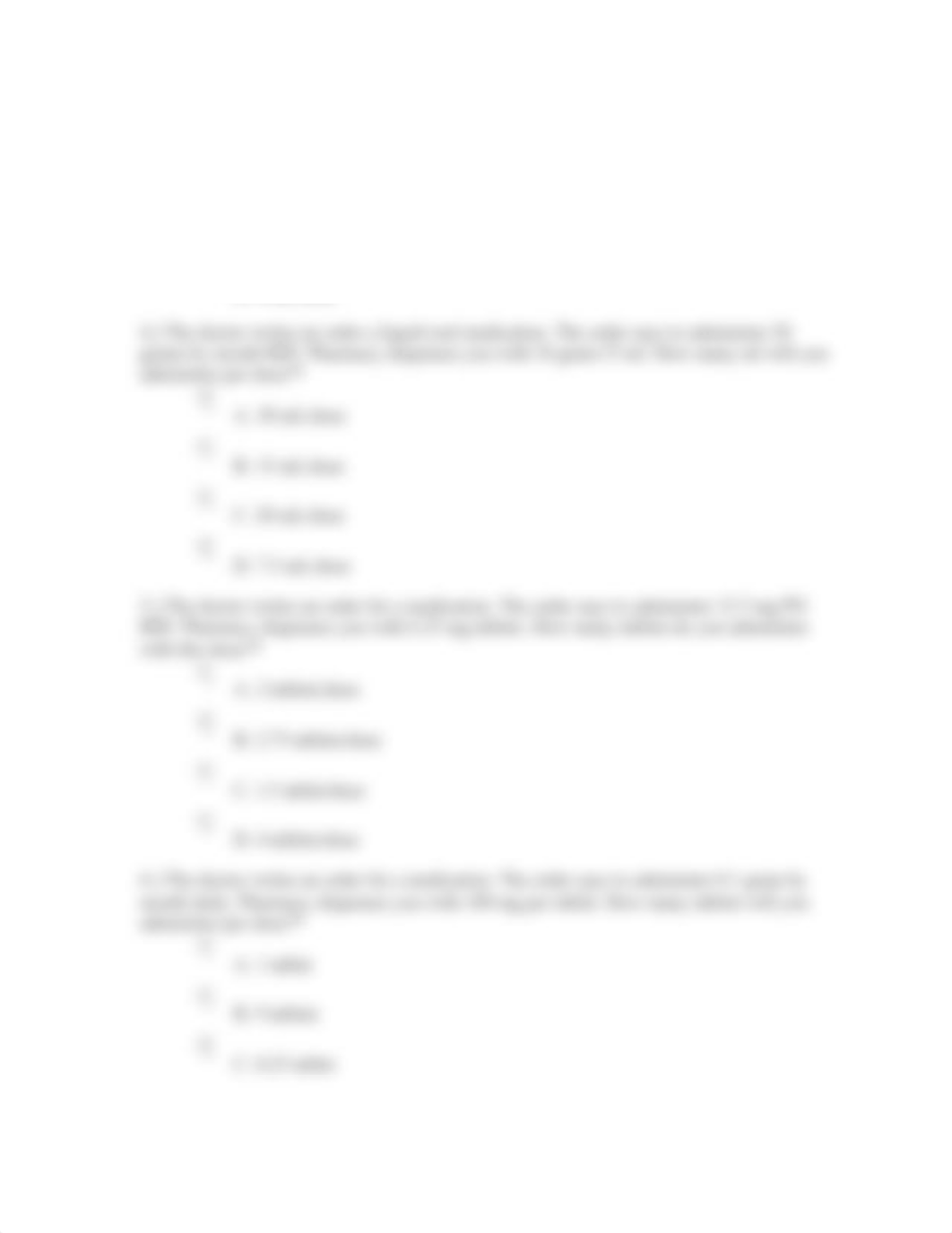 Dosage Calculations Nursing Practice Questions.docx_dfxwukxi47a_page2