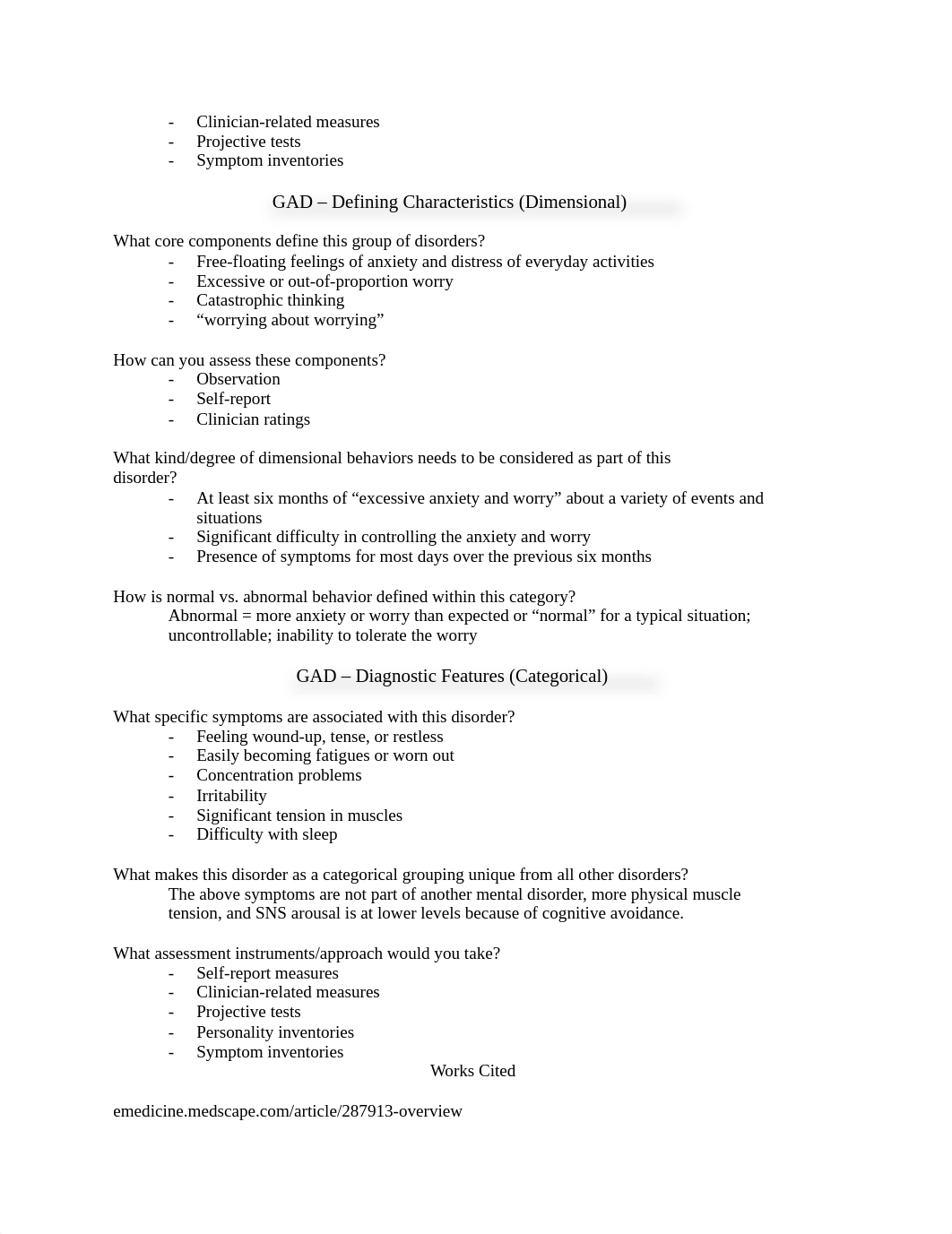 Outline 1 - Panic Disorder and GAD - Defining Characteristics and Diagnostic Features_dfxysp7i5j3_page2