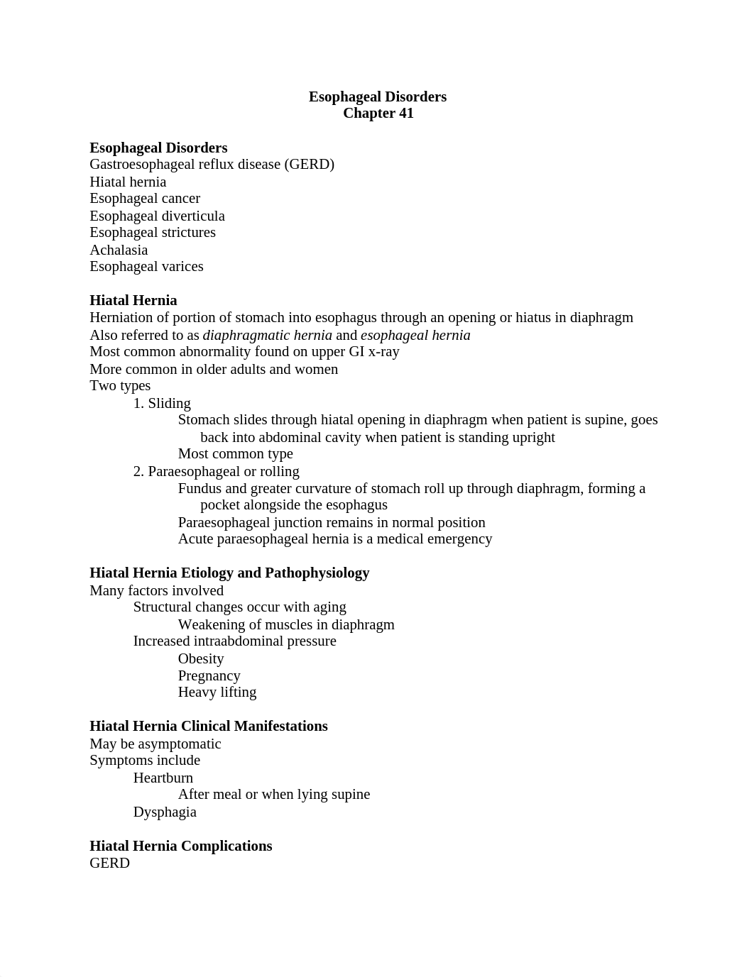 Ch 41 Esophageal Disorders.docx_dfyhmgygxlq_page1