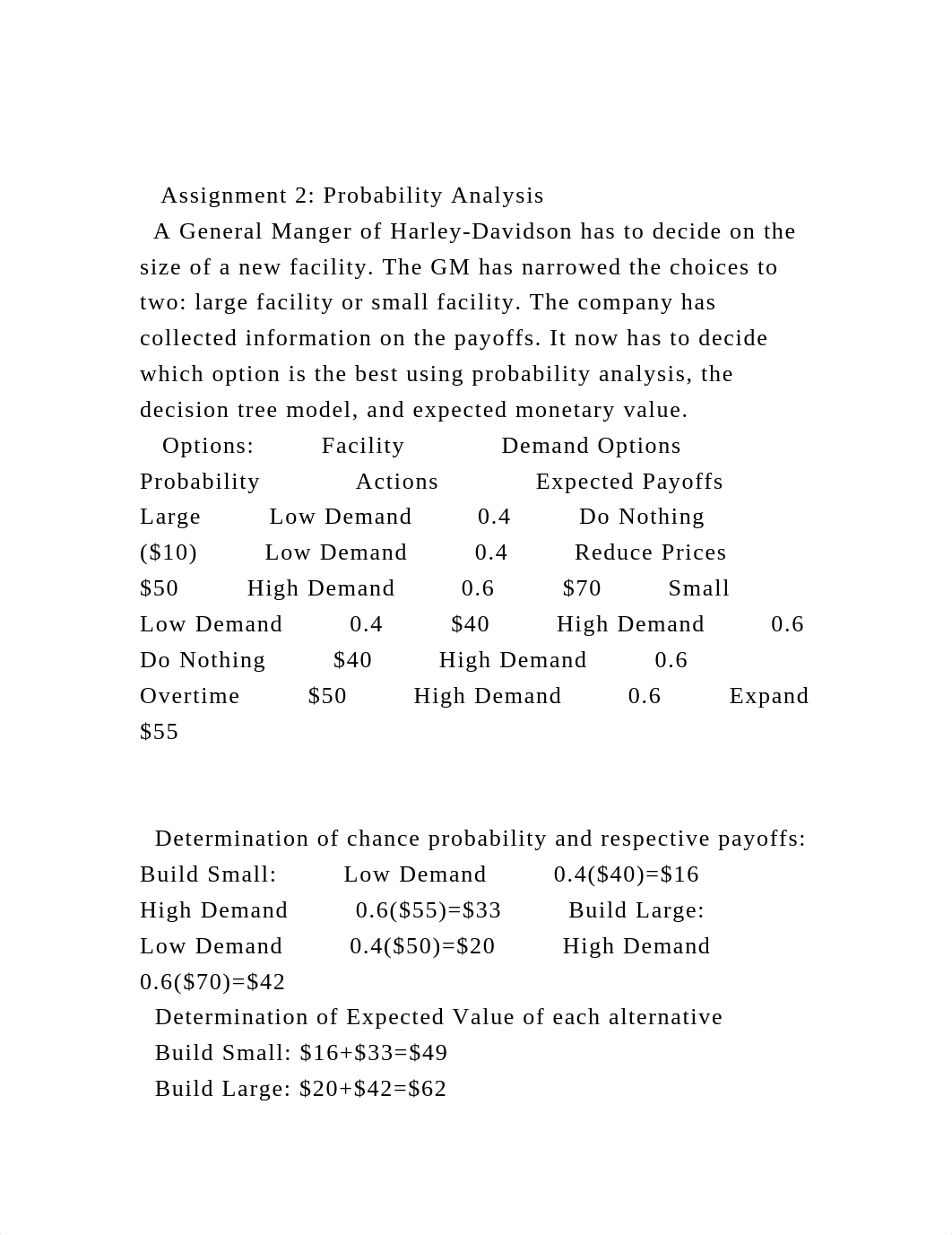 Assignment 2 Probability Analysis    A General Manger of .docx_dfyjl4x88qz_page2