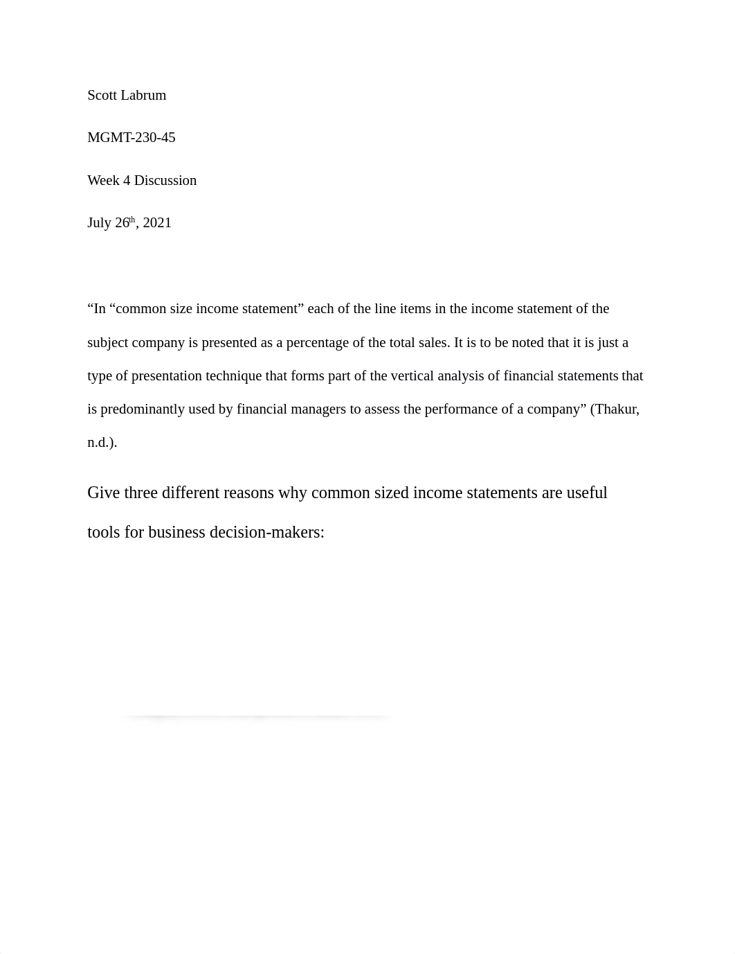 MGMT-230-45 Week 4 Discussion Common Size Income Statements.docx_dfynq46zd6v_page1