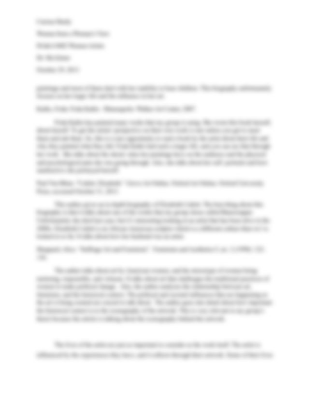 Essay on Annotated Bibliography for Women Artists_dfyo8rpu8ka_page2