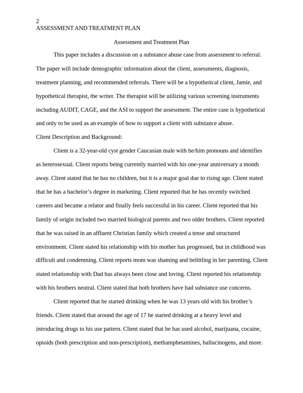 Psy 8133 Addiction Assessment. Week Eight.docx_dfz5l1m166m_page2