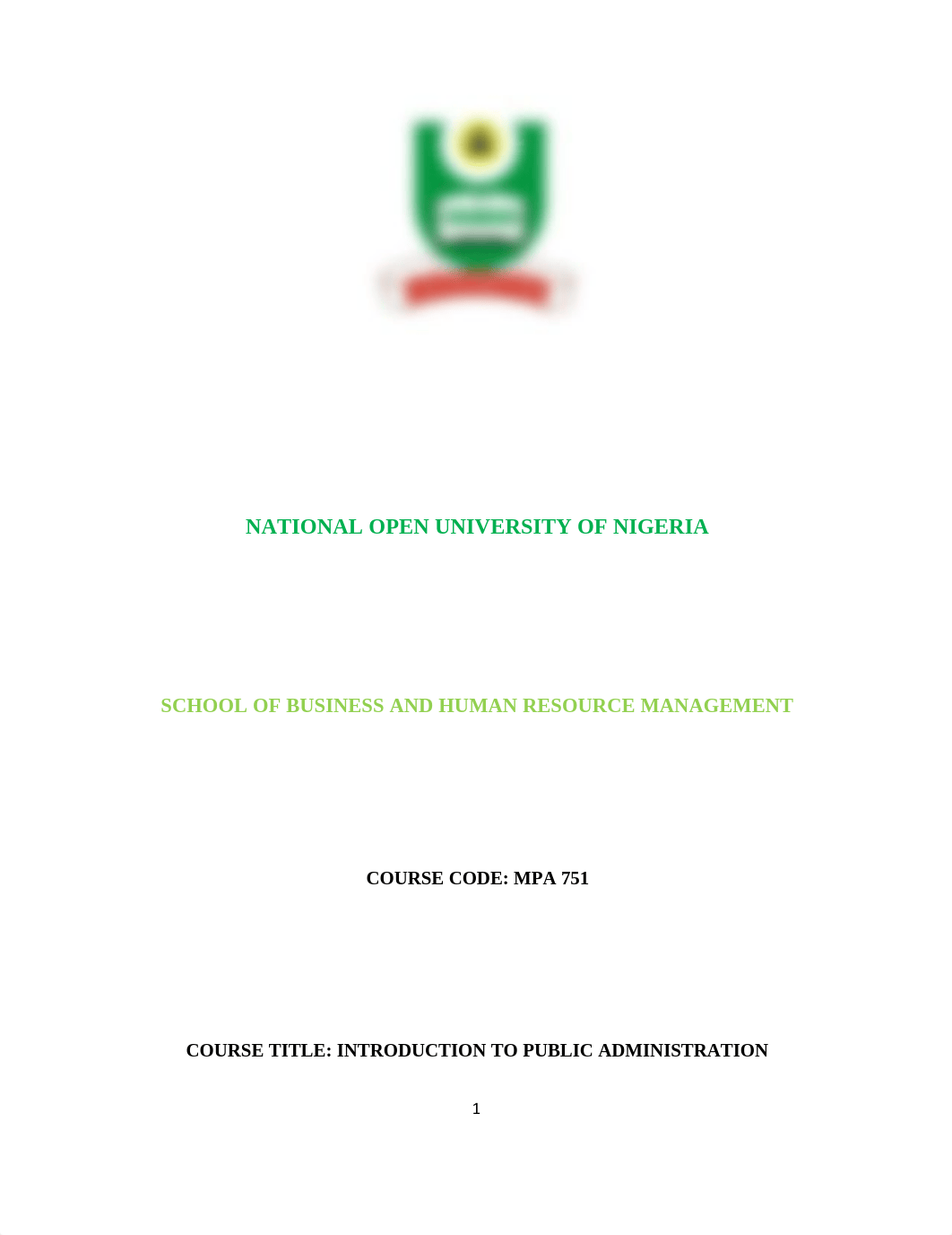 National Open University of Nigeria - Public administration.pdf_dfz64a90h9c_page1