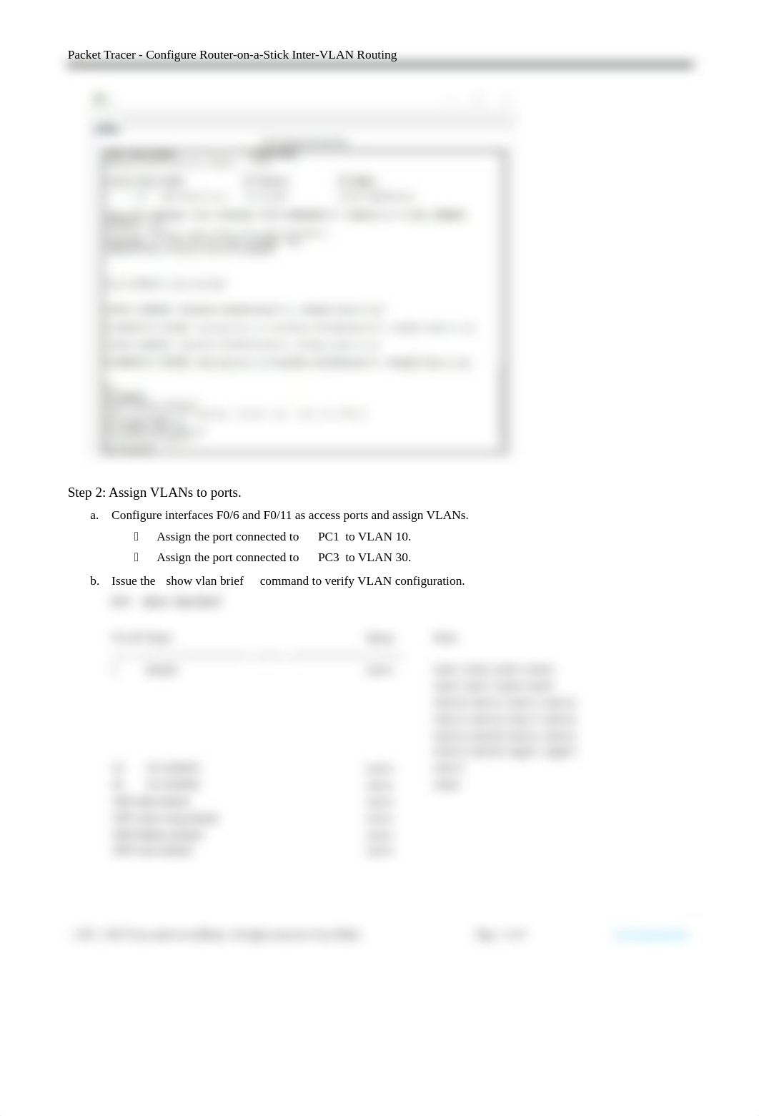 4.2.7 Packet Tracer - Configure Router-on-a-Stick Inter-VLAN Routing.docx_dfz7076rwjg_page2