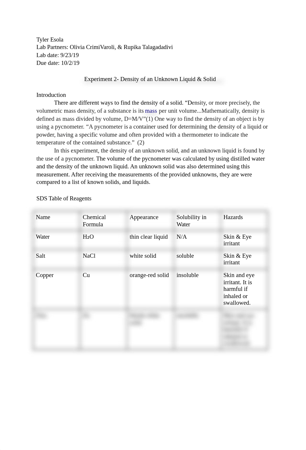 Experiment 2- Density of an Unknown Liquid & Solid.docx_dfz8jezmpjc_page1