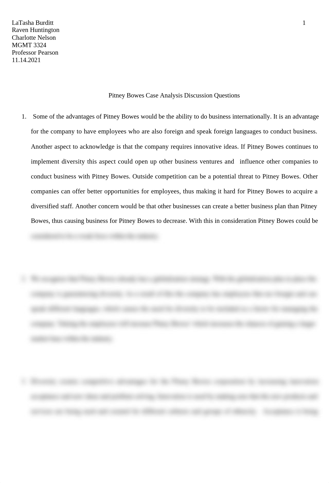 Class One - Pitney Bowes Case Analysis Discussion Questions.docx_dfzex9jheat_page1