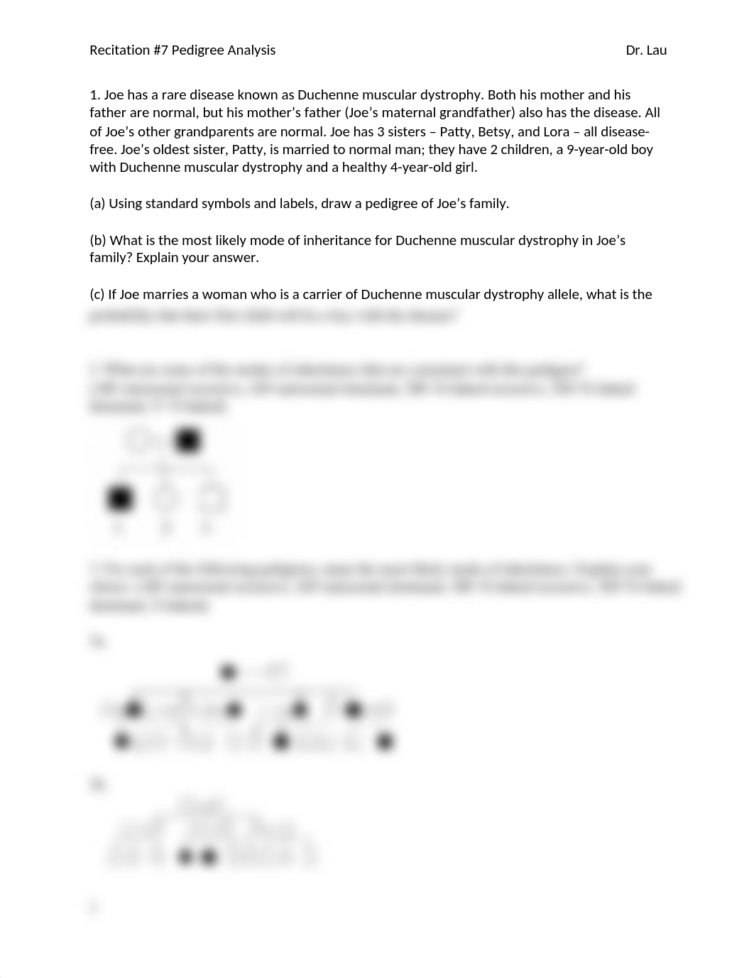 Recitation #7 Pedigree Analysis .docx_dfzg1gn2siu_page1