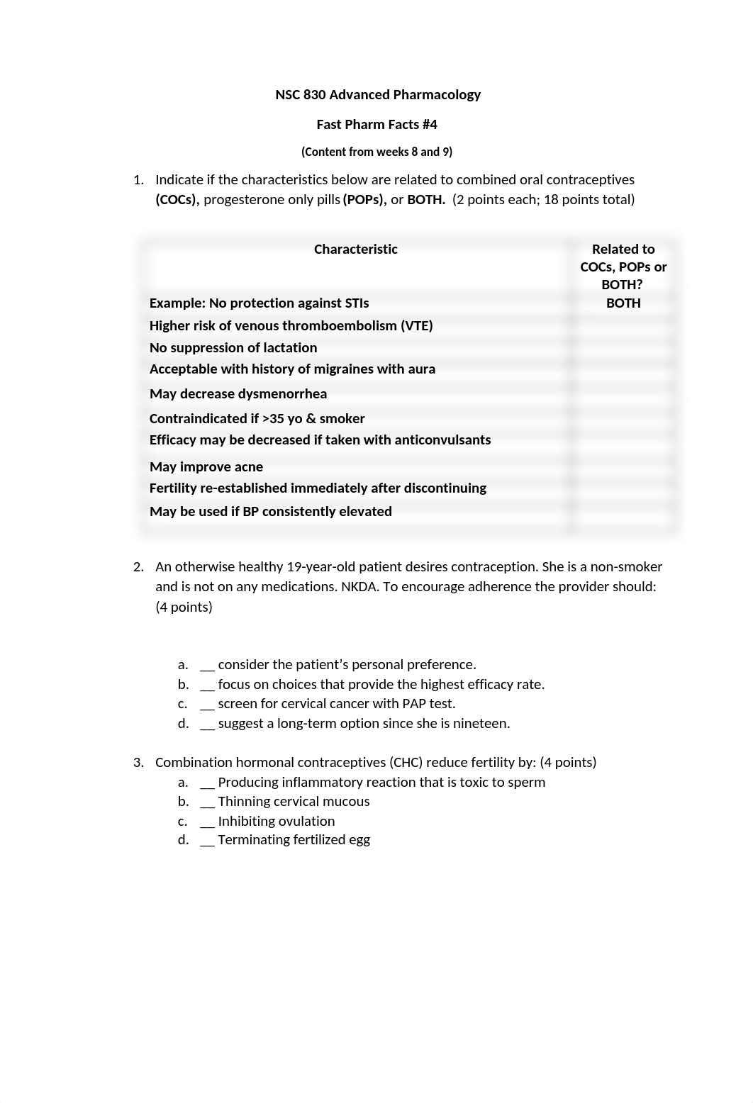 NSC 830 F23 Fast Pharm Facts #4 Student Version.docx_dfzhnigvwpt_page1