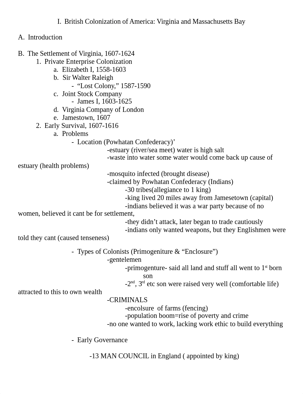 I - British Colonization of America-Virginia and Massachusetts Bay- notes_dfzr81oqm4b_page1