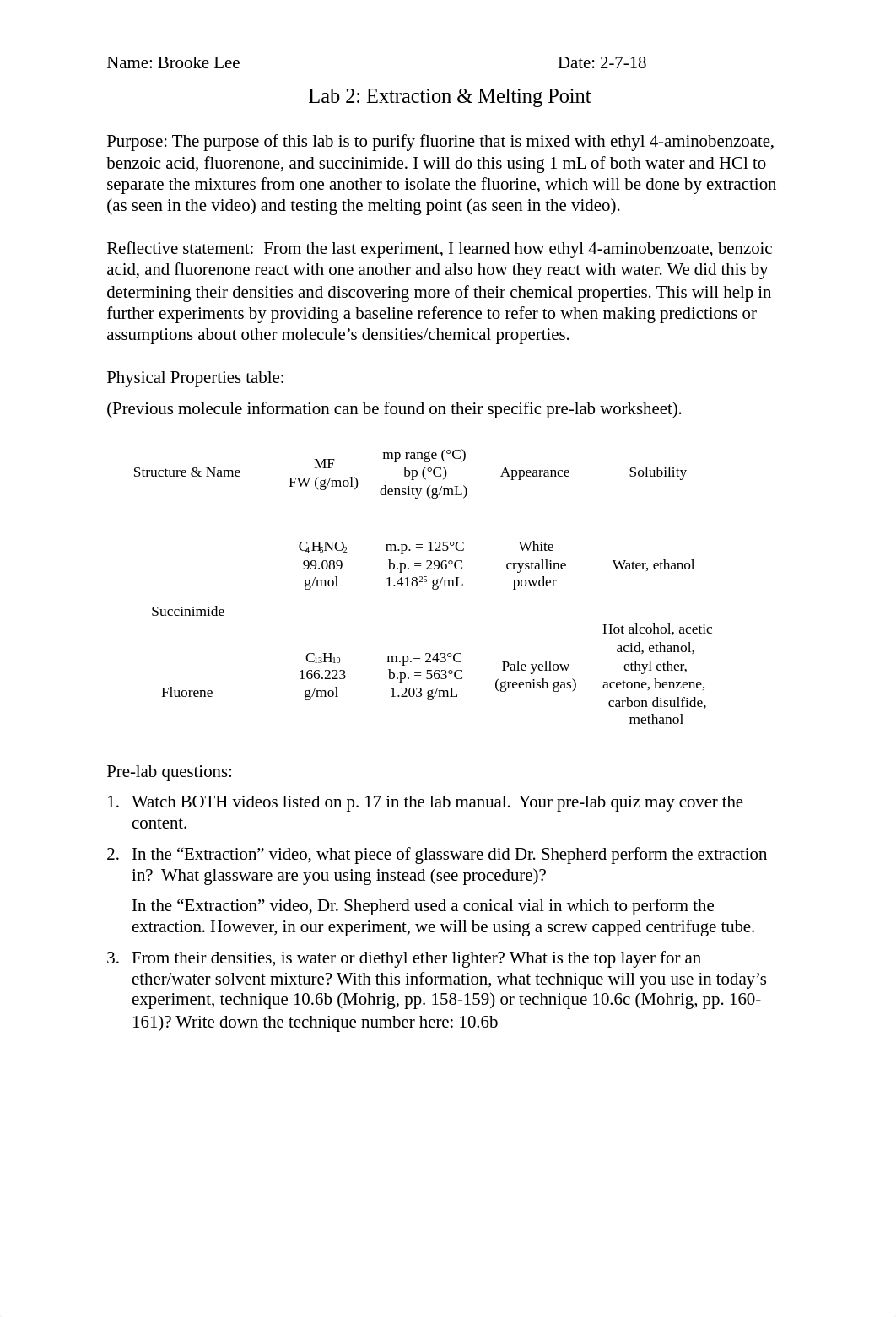 Lab 2 Extraction and Melting Point Pre-lab.docx_dg05119gnhs_page1