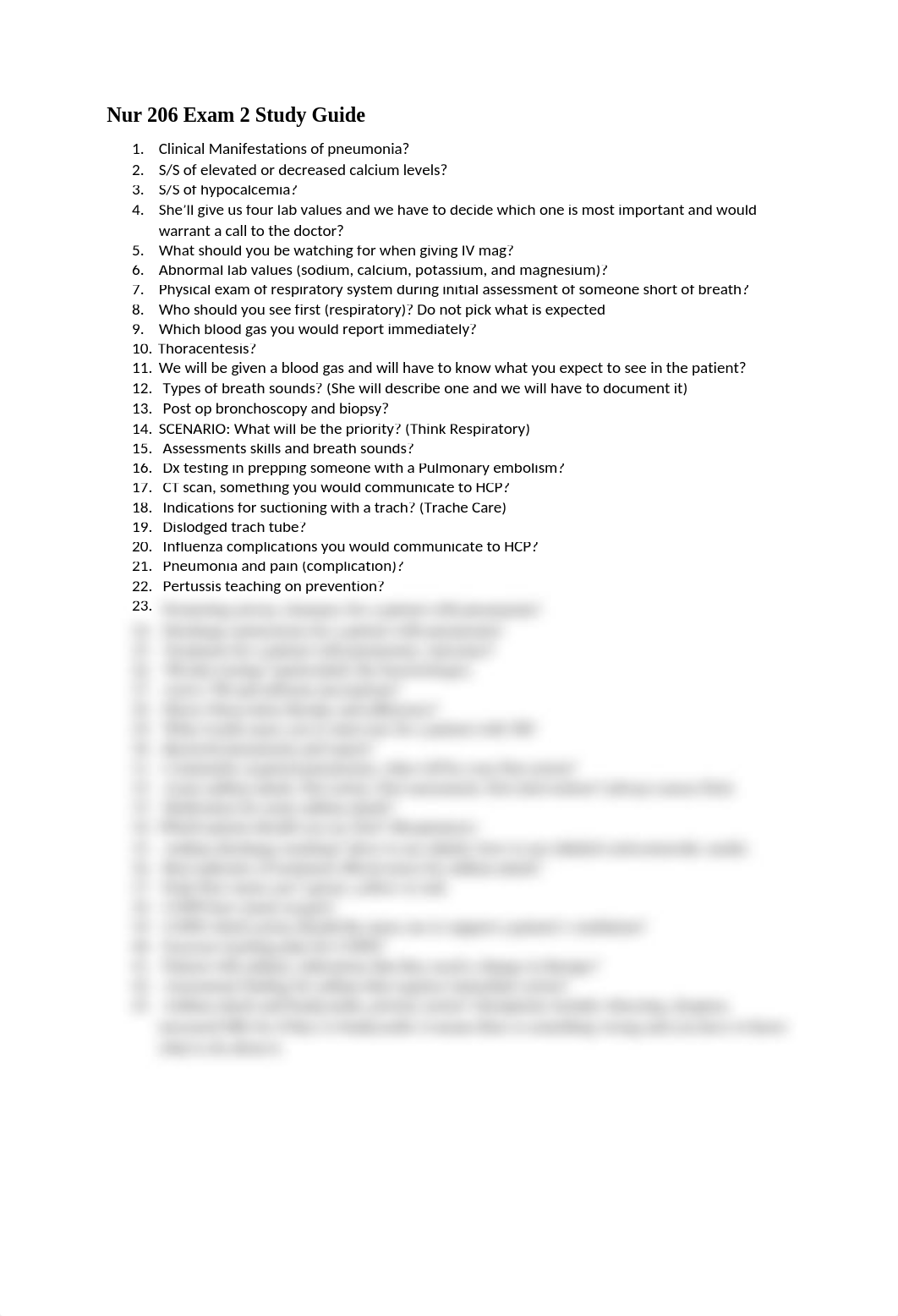 NUR 206 Exam 2 Study Guide.docx_dg0zkkce8hv_page1