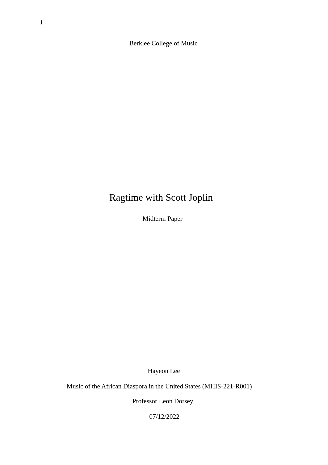 [MHIS-221-R001] Midterm Paper_African Diaspora_Hayeon Lee.docx_dg13bp95h61_page1