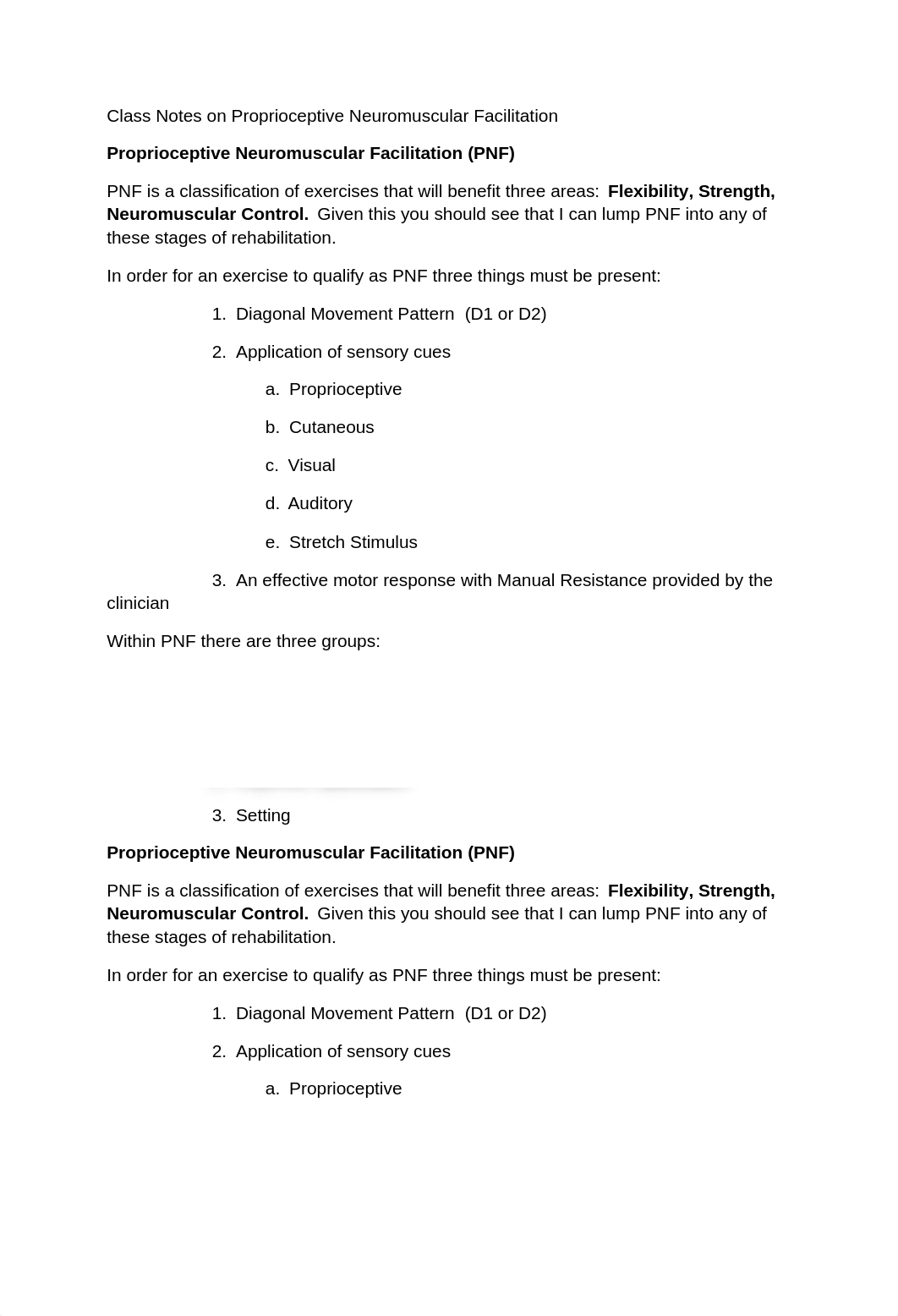 Class Notes on Proprioceptive Neuromuscular Facilitation_dg191e31e7z_page1