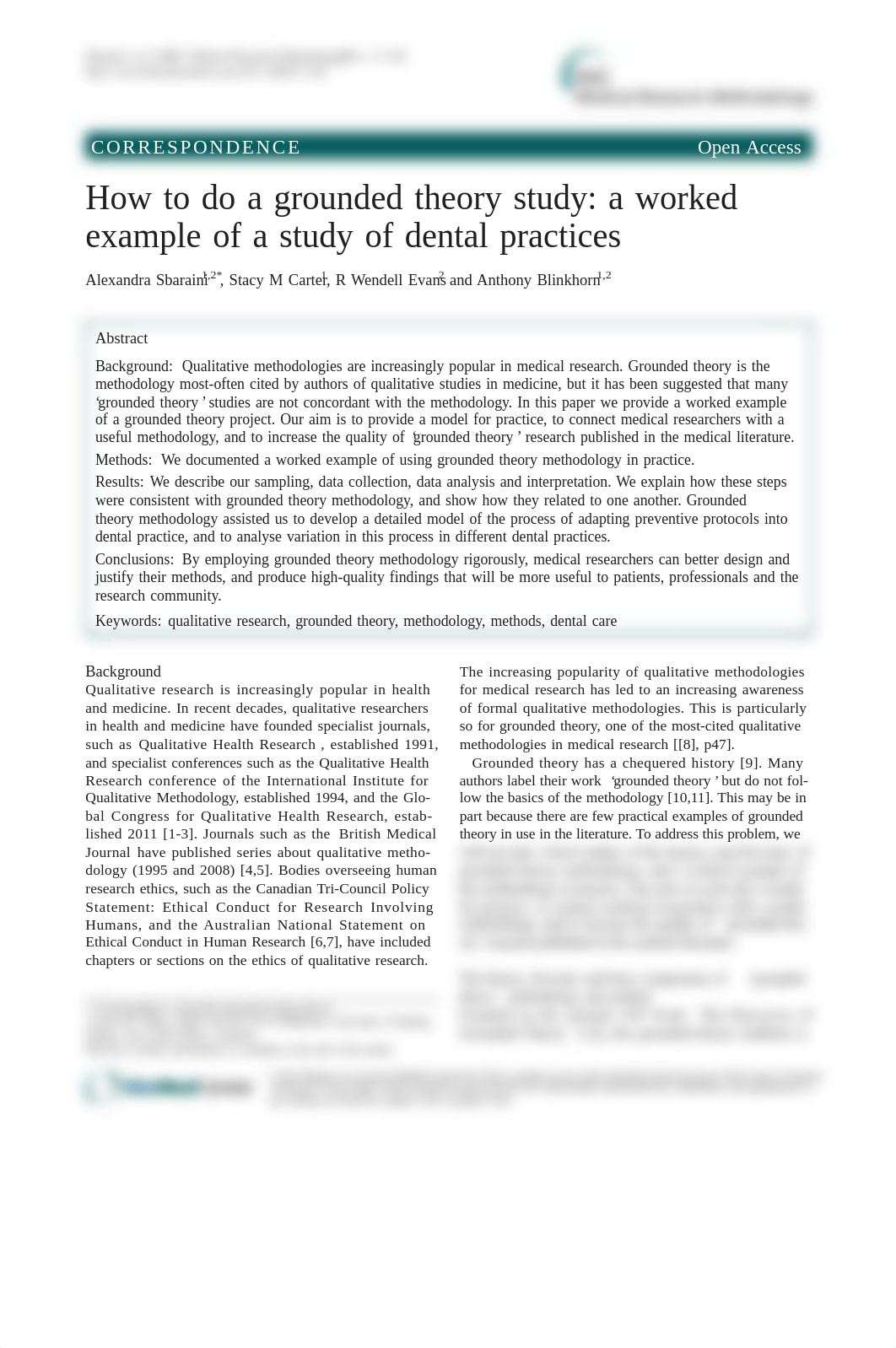 How to do a grounded theory study-A worked example of a study of dental practices.pdf_dg1cp6vhnu6_page1